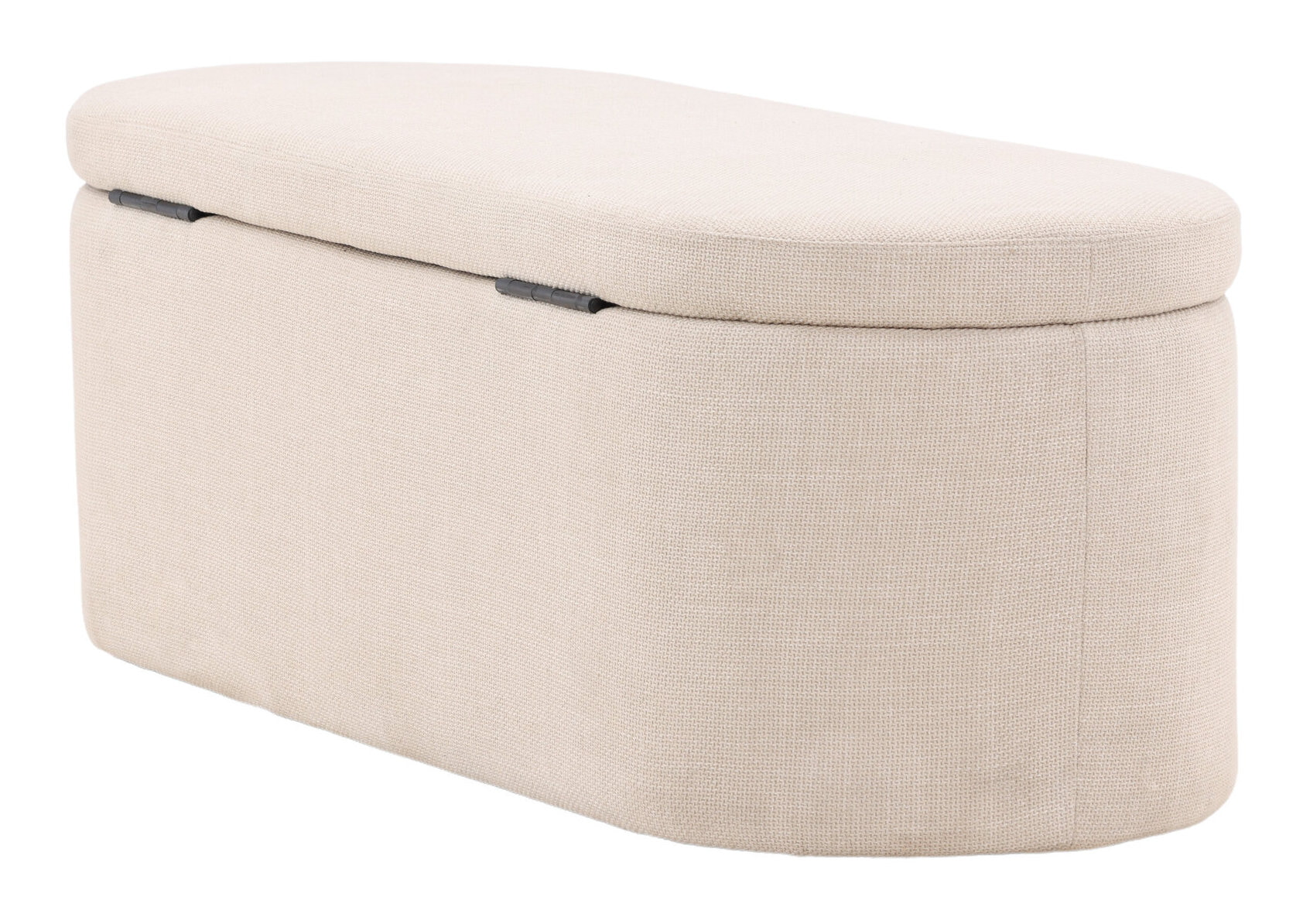 Nohr Poef 'Signilda' 130cm, kleur Off White