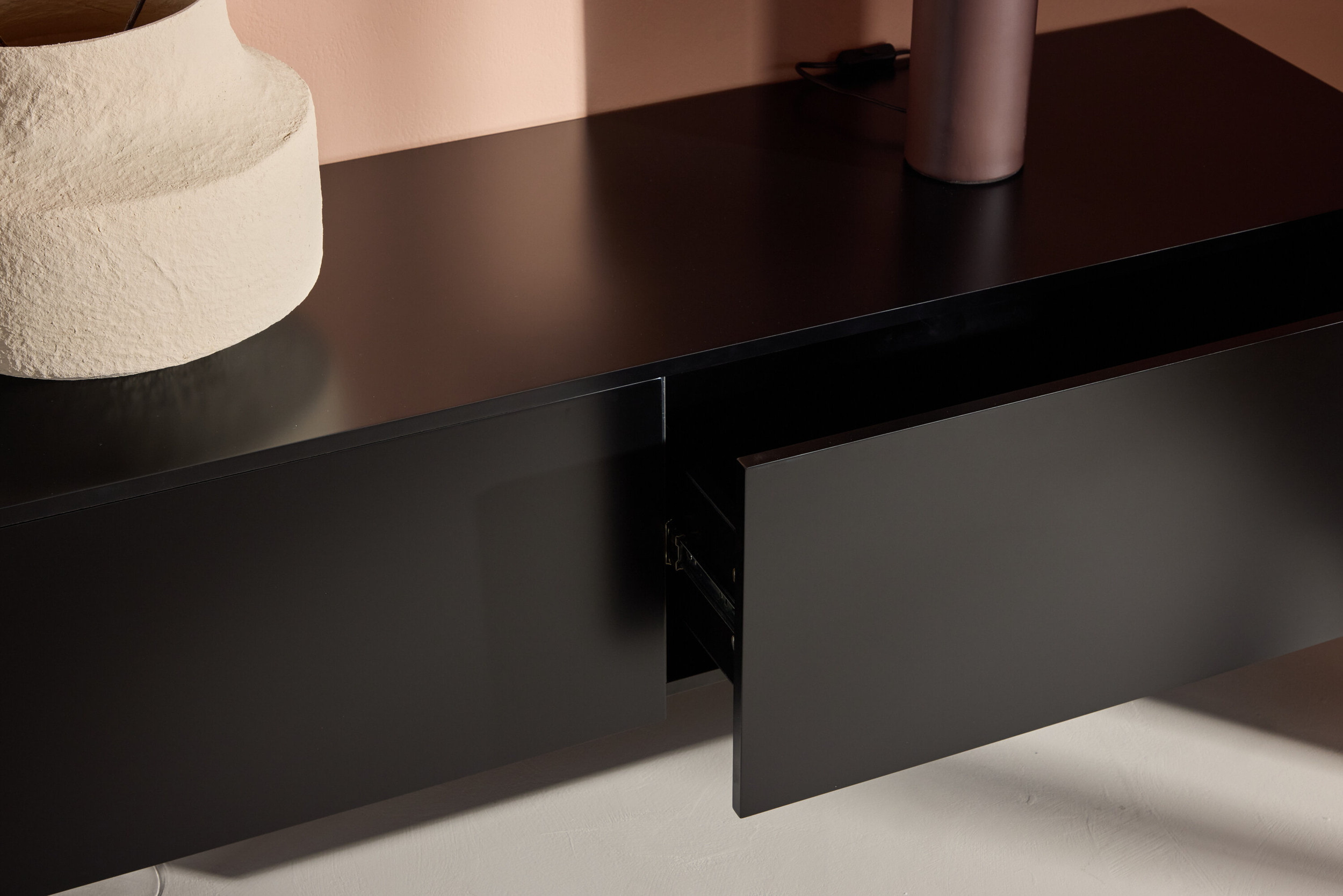 Nohr Zwevend TV-meubel 'Ericka' MDF, 160cm, kleur Zwart