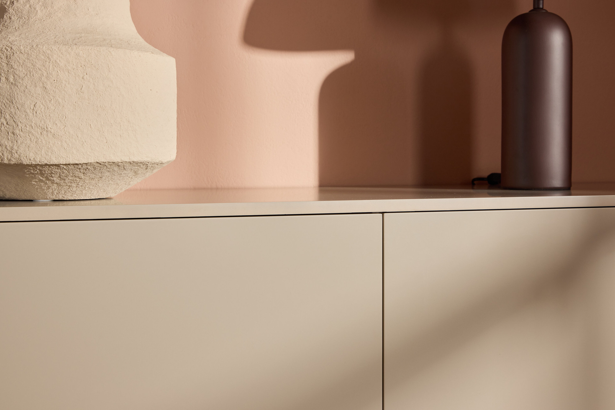 Nohr Zwevend TV-meubel 'Ericka' MDF, 160cm, kleur Beige
