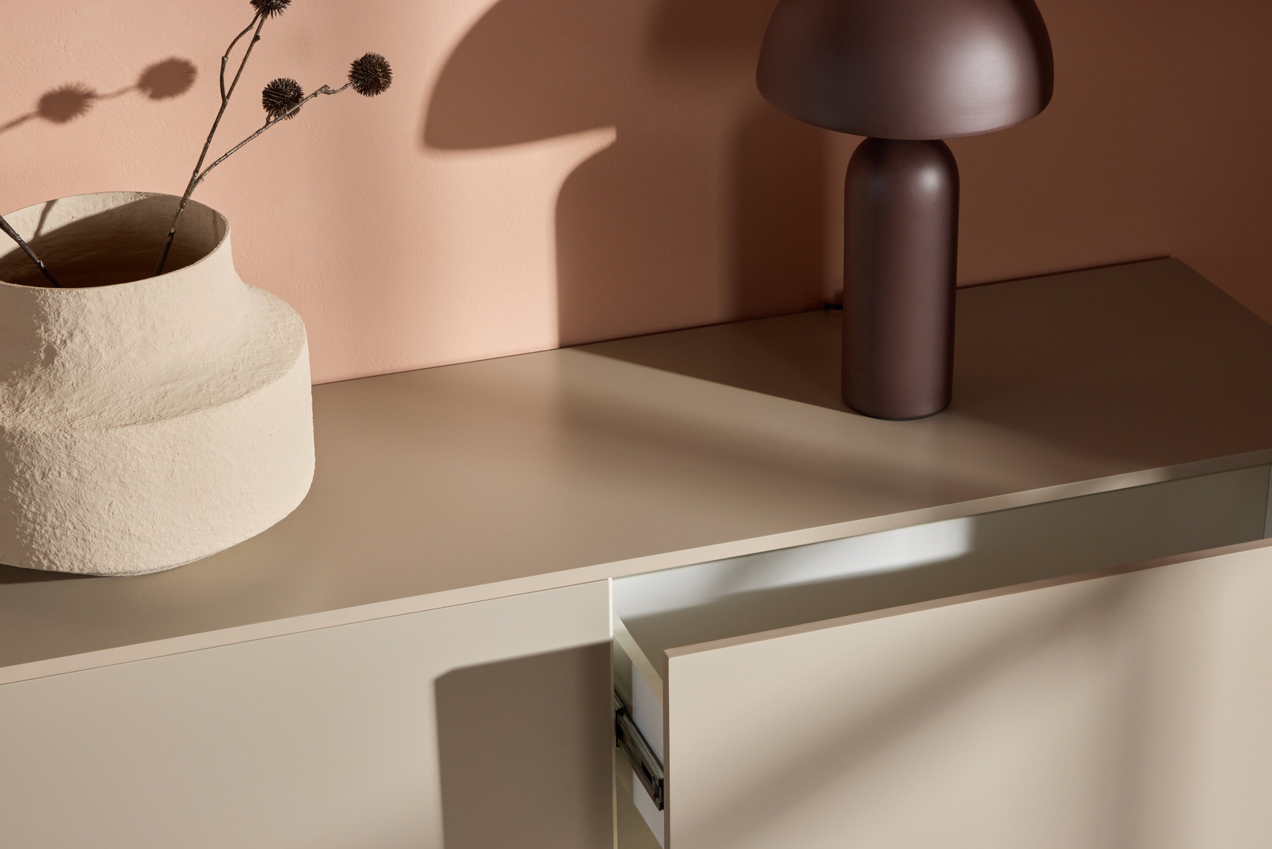 Nohr Zwevend TV-meubel 'Ericka' MDF, 160cm, kleur Beige