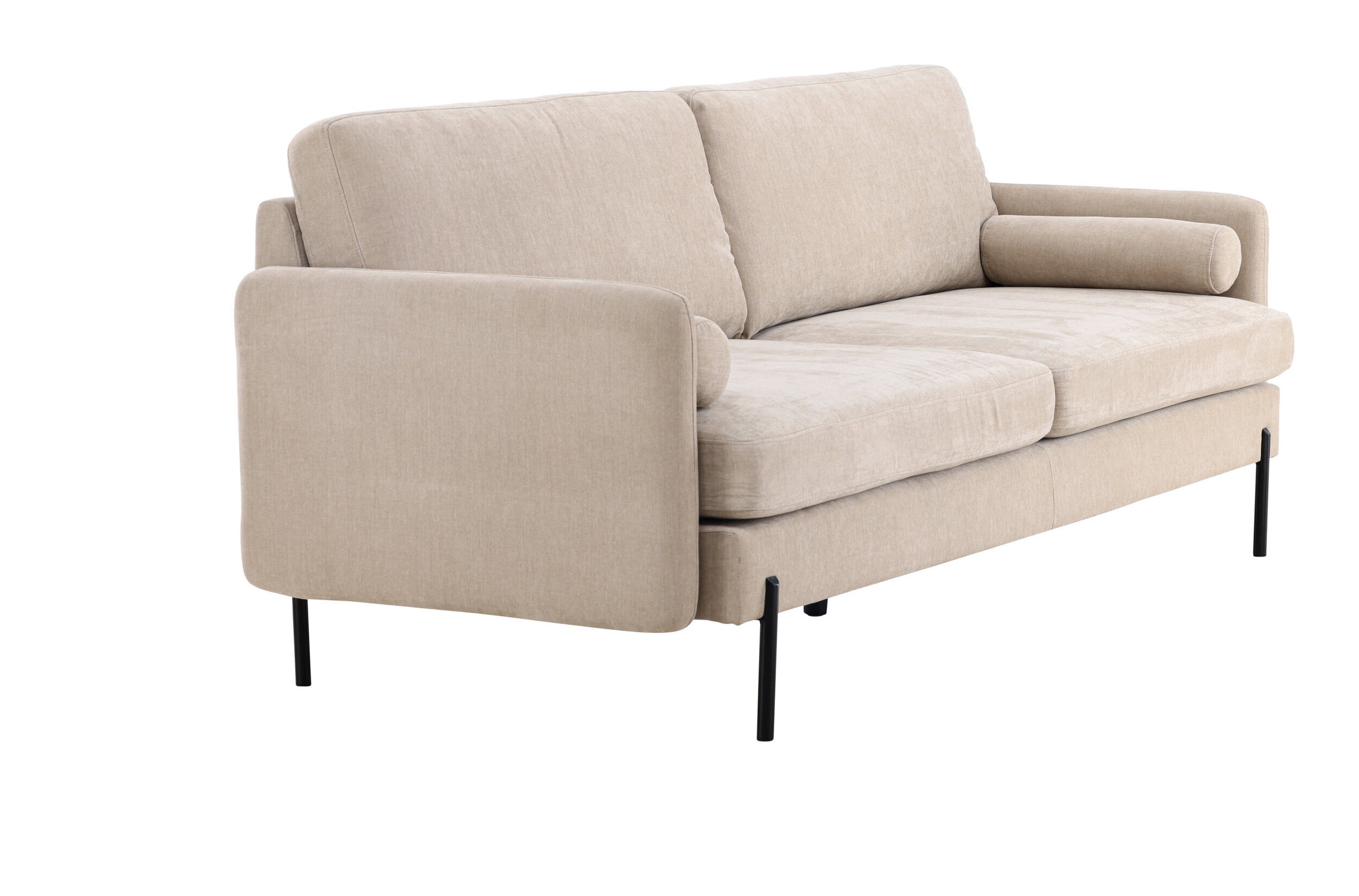 Nohr 3-zits Bank 'Janara' Velvet, 210cm, kleur Beige