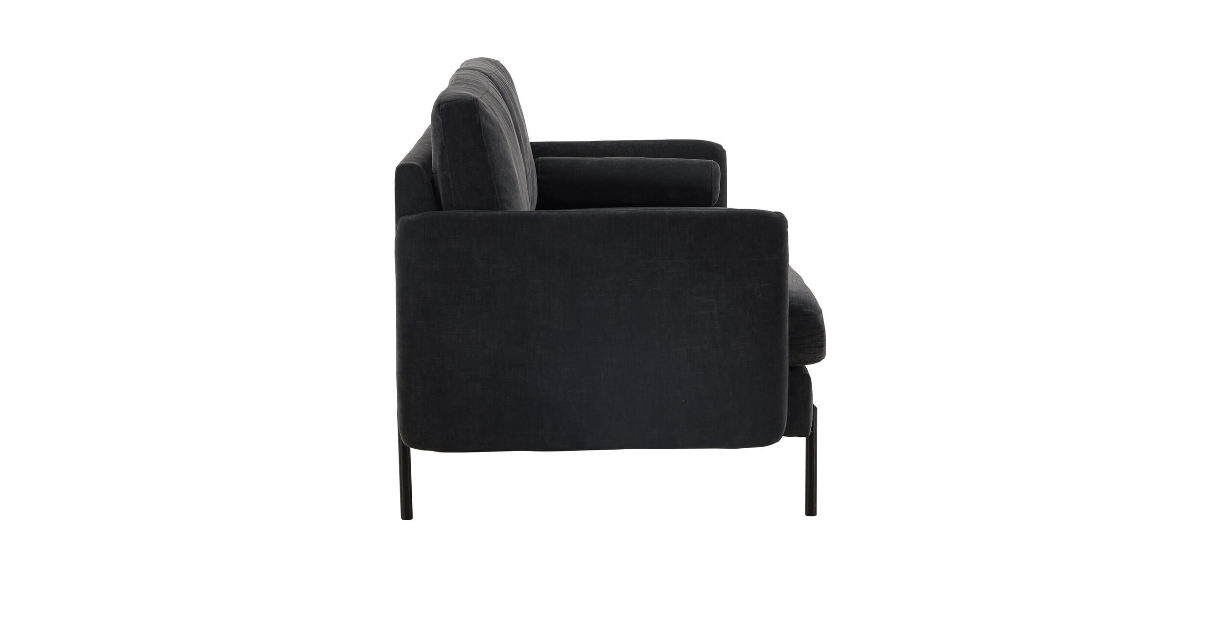Nohr 3-zits Bank 'Janara' Velvet, kleur Donkergrijs