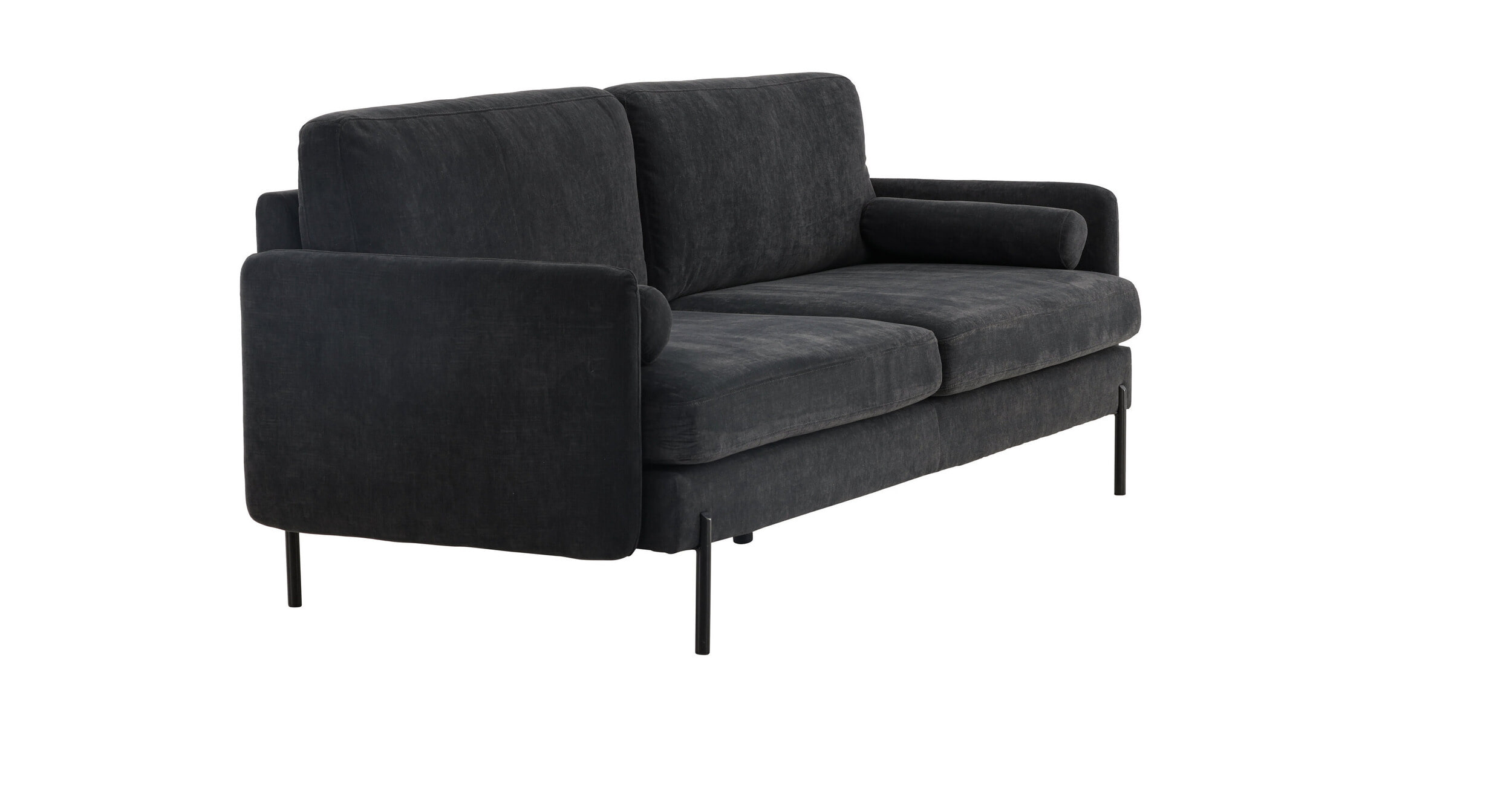Nohr 3-zits Bank 'Janara' Velvet, kleur Donkergrijs