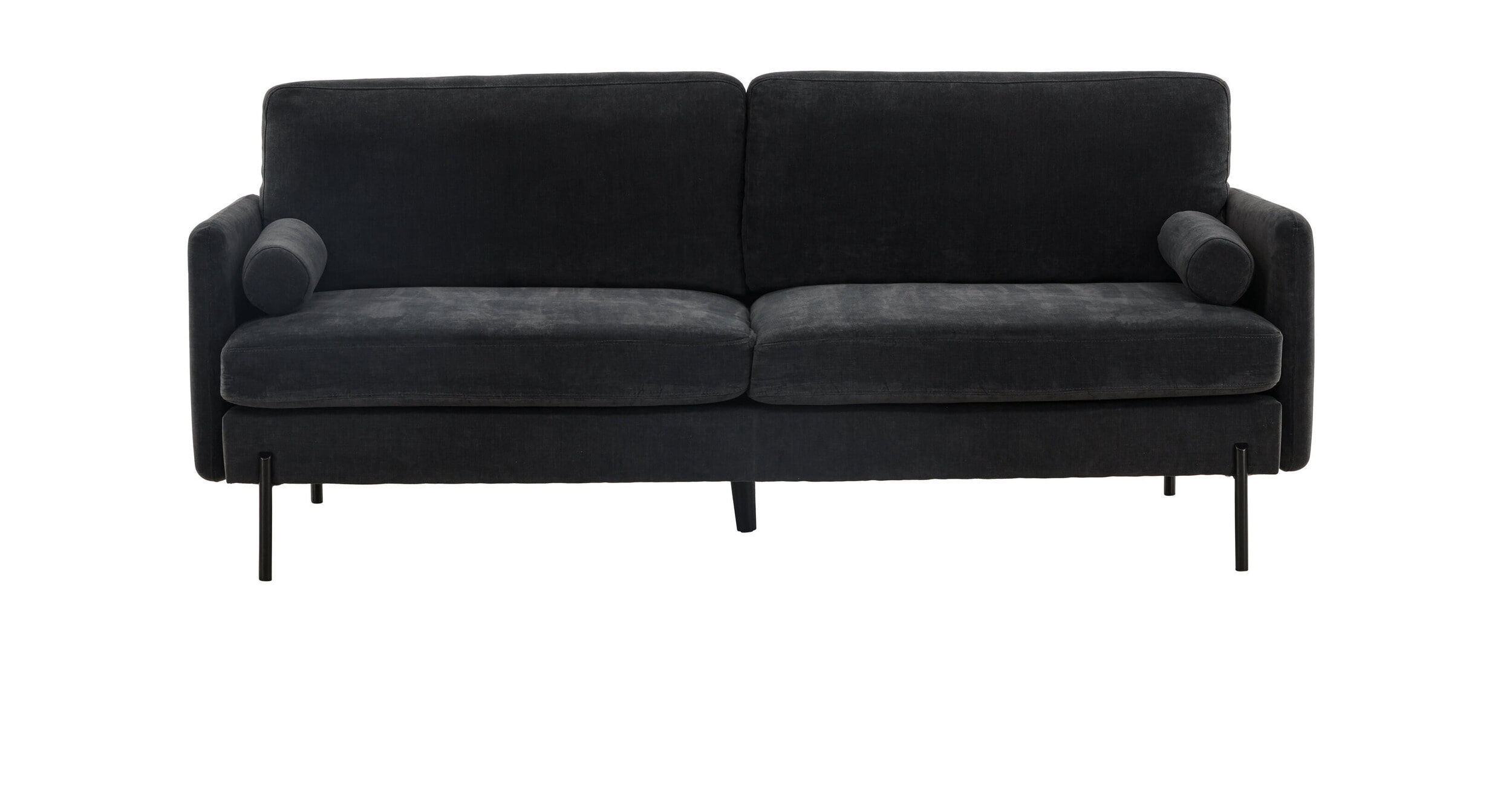 Nohr 3-zits Bank 'Janara' Velvet, kleur Donkergrijs