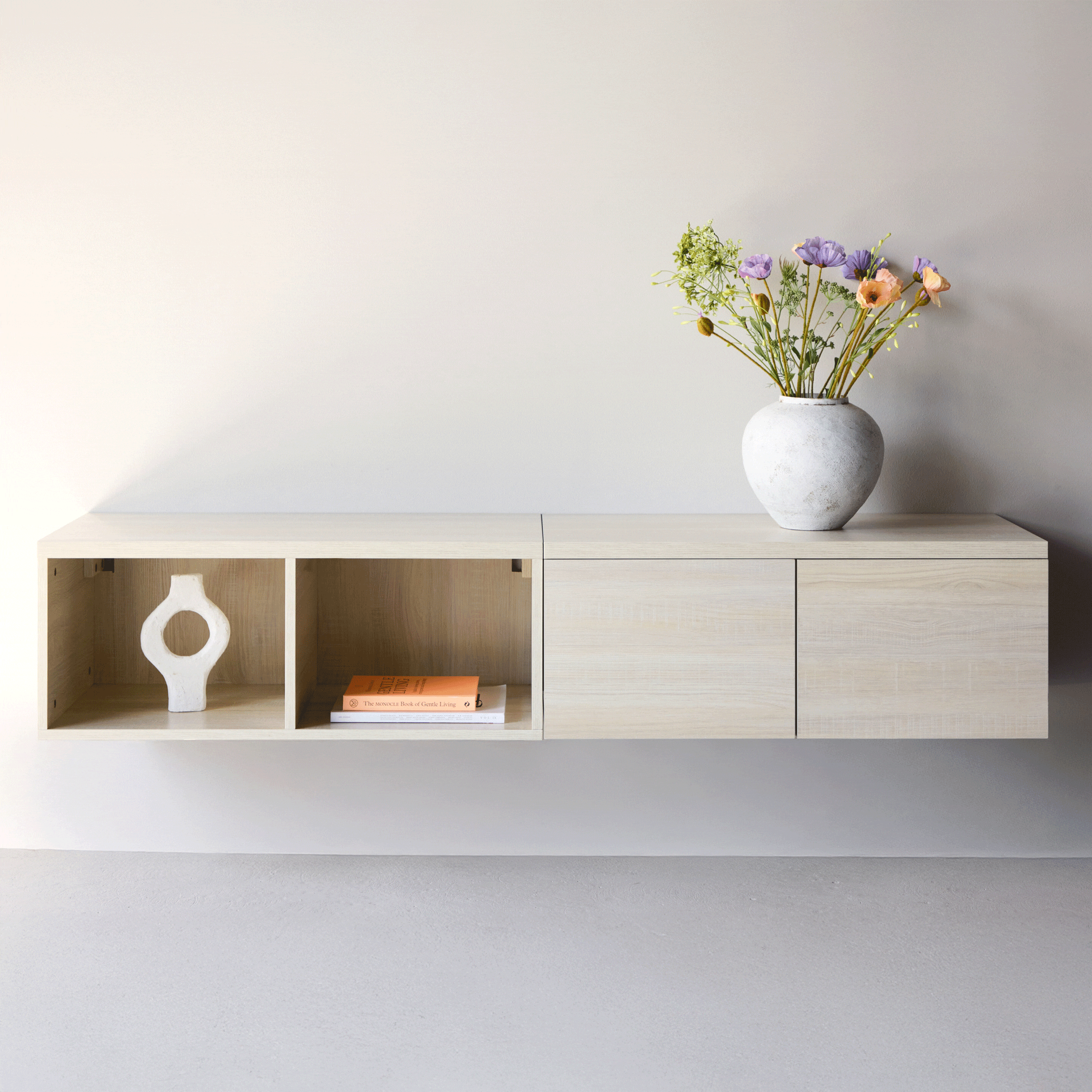 Nohr Hangend TV-meubel Electa 180cm - Whitewash