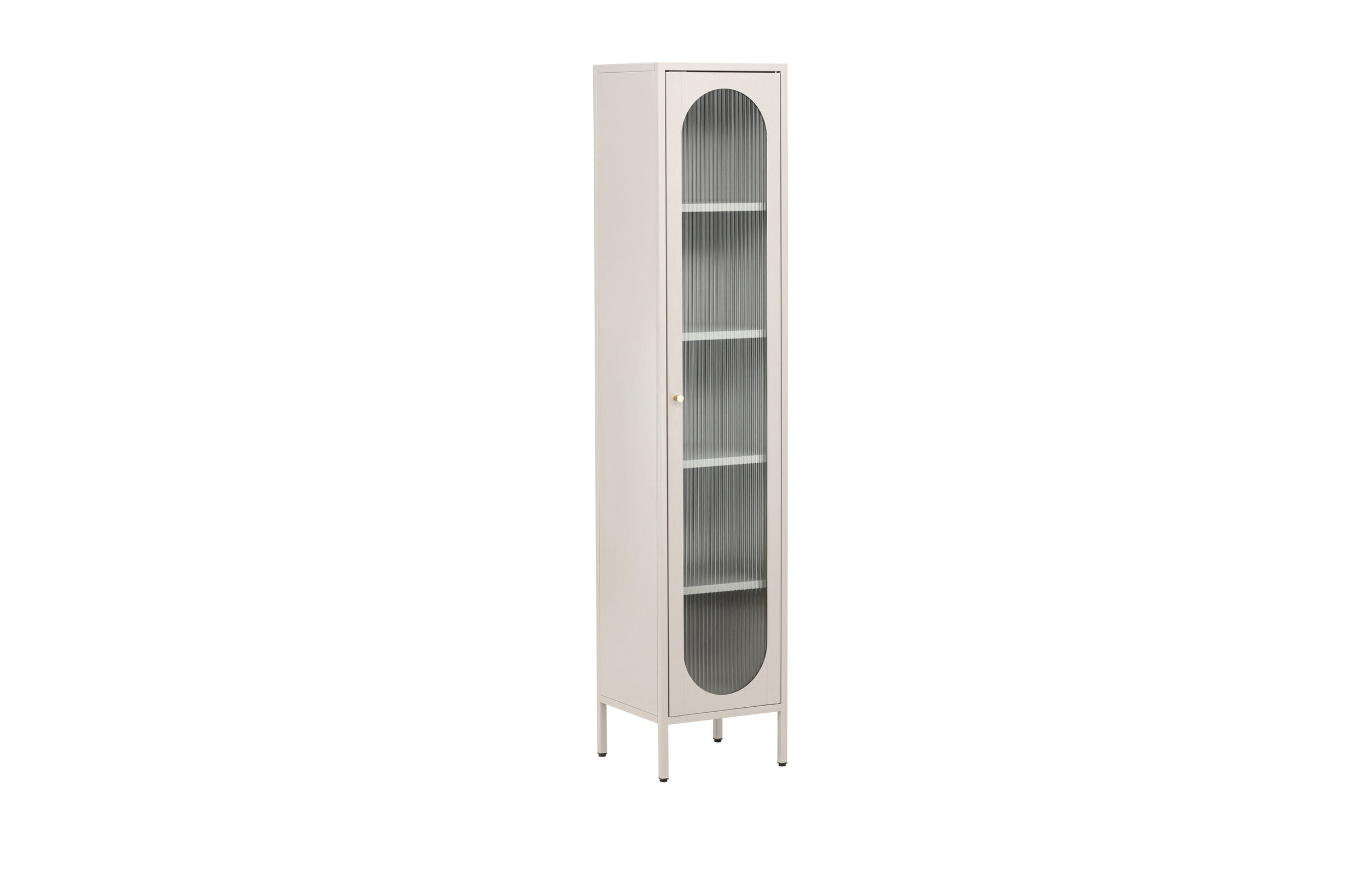 Nohr Vitrinekast 'Tilla' 180 x 37cm, kleur Beige