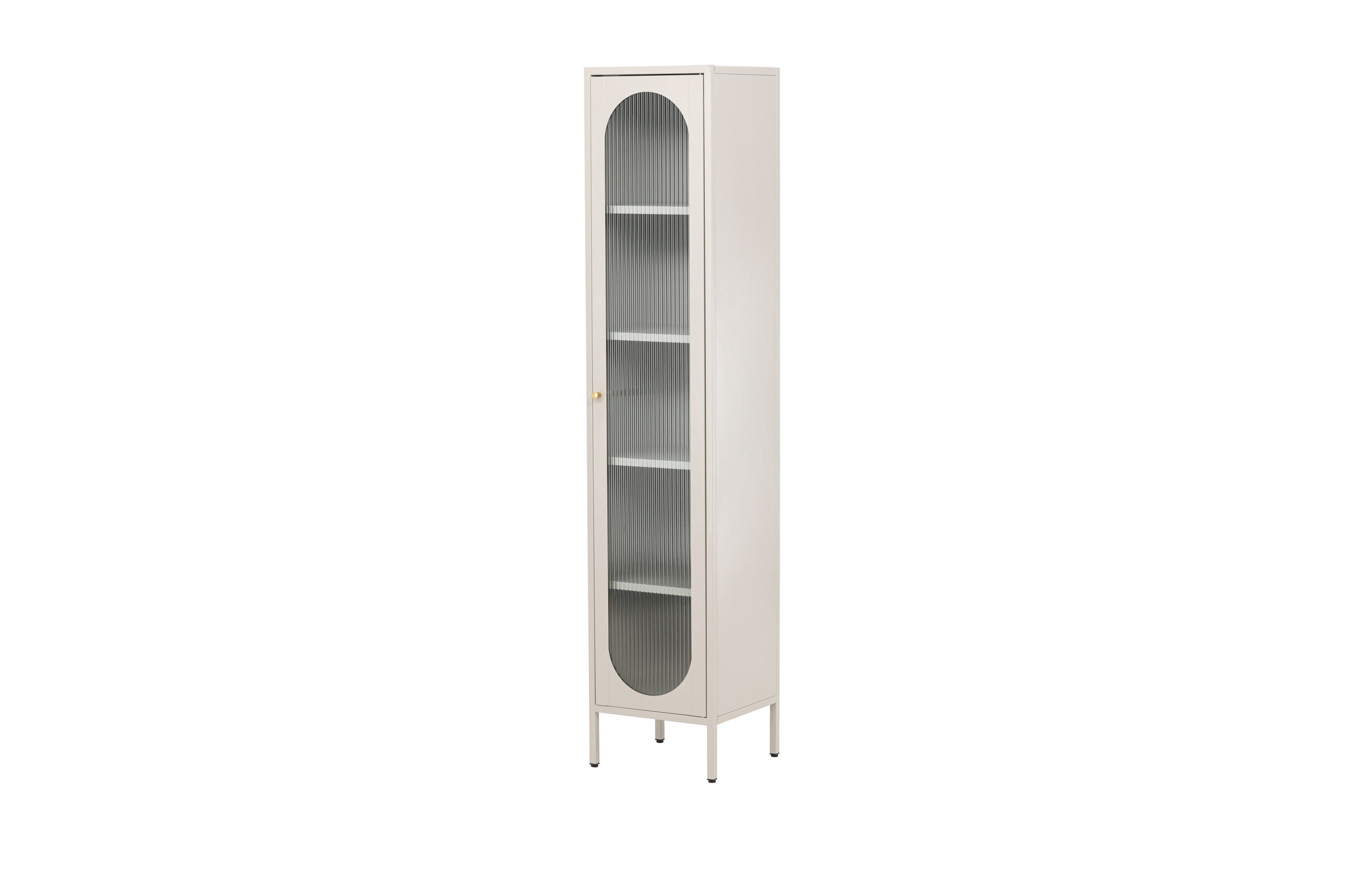 Nohr Vitrinekast 'Tilla' 180 x 37cm, kleur Beige