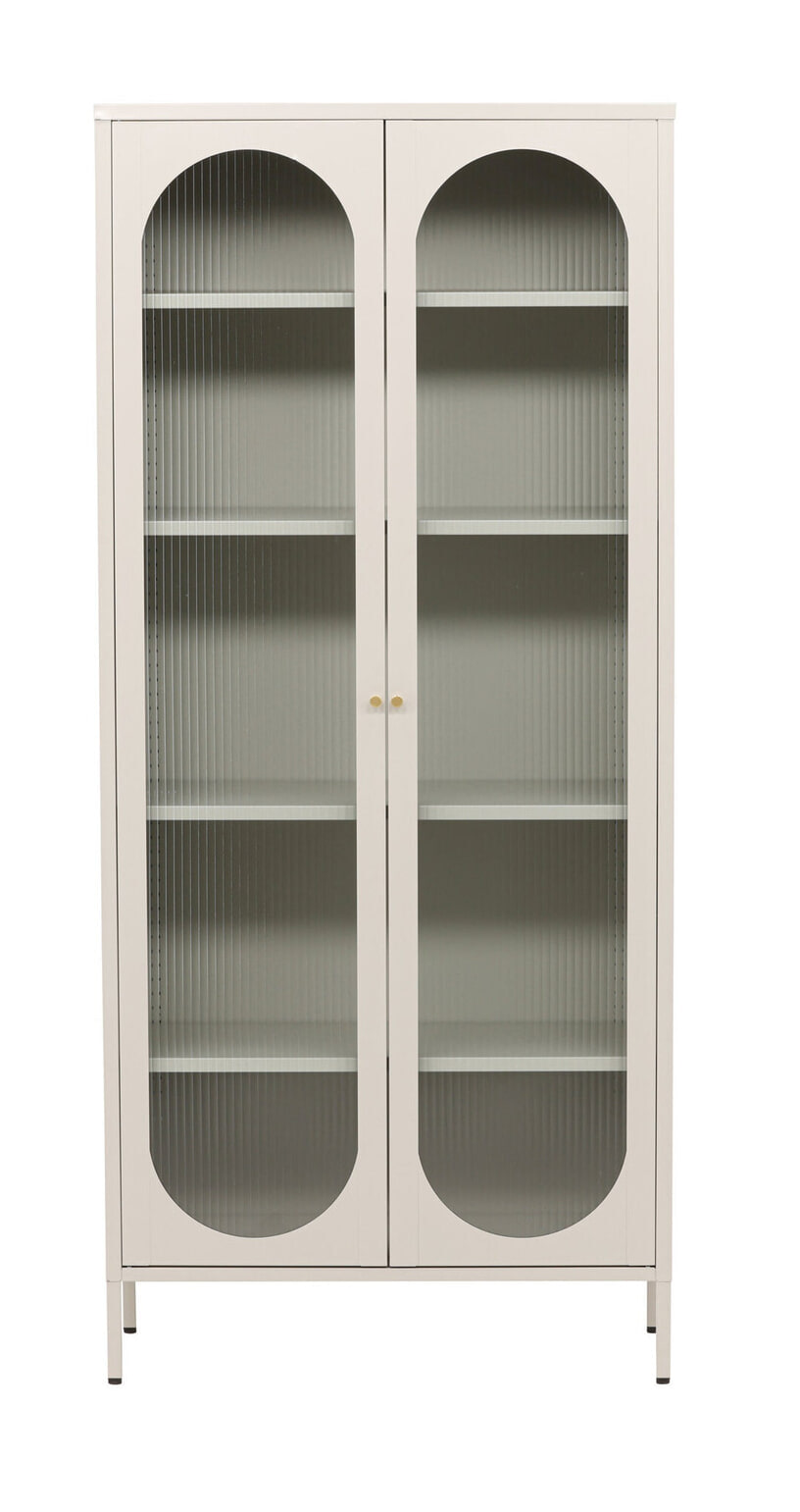 Nohr Vitrinekast 'Tilla' 180 x 80cm, kleur Beige