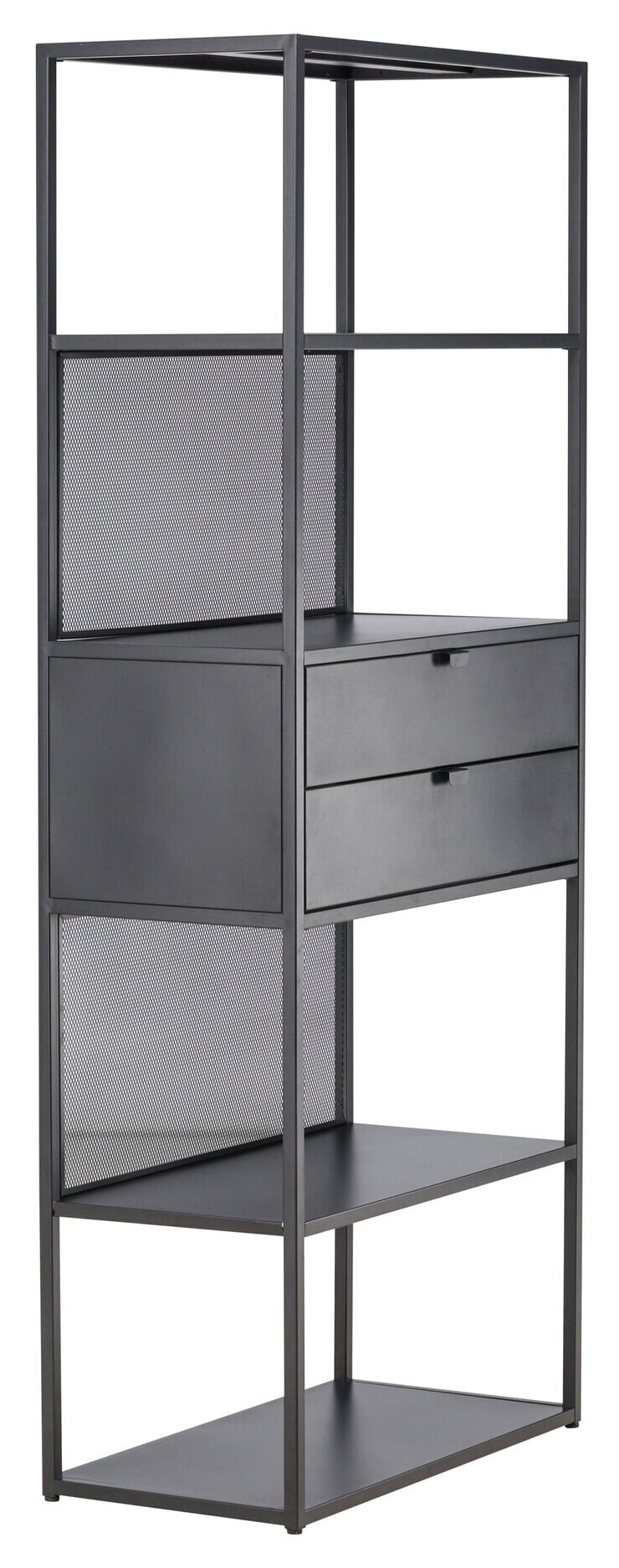 Nohr Wandkast 'Kammie' 185 x 80cm, kleur Zwart