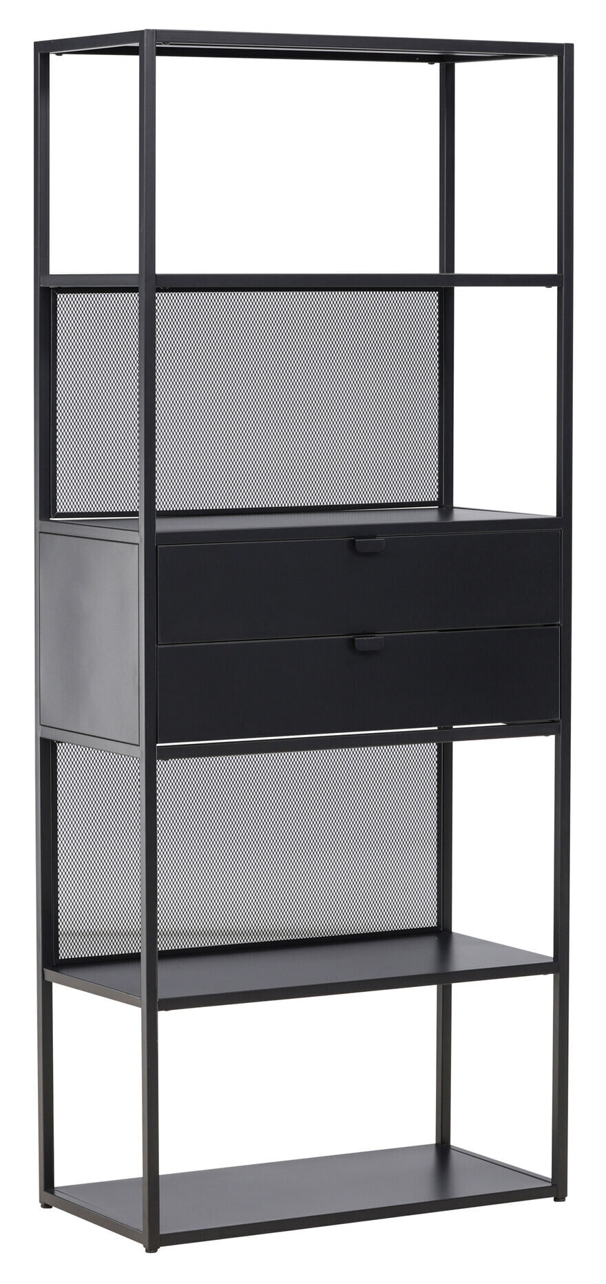 Nohr Wandkast 'Kammie' 185 x 80cm, kleur Zwart