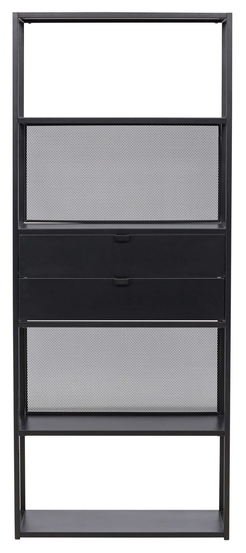 Nohr Wandkast 'Kammie' 185 x 80cm, kleur Zwart