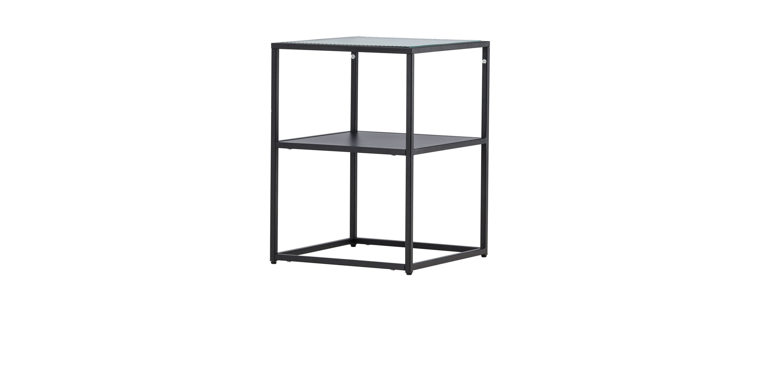 Nohr Bijzettafel 'Ebonie' Glas, 40 x 40cm