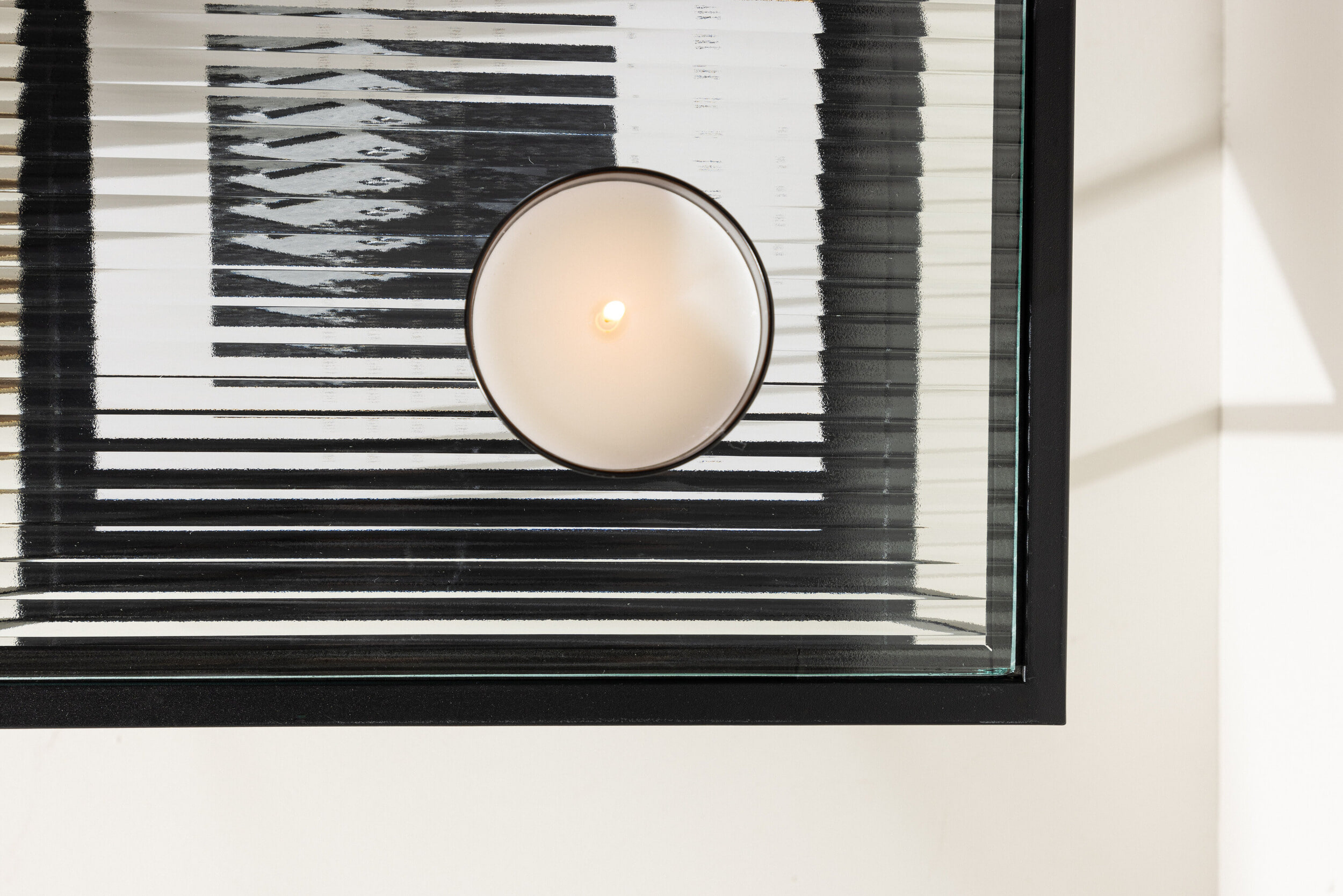 Nohr Bijzettafel 'Ebonie' Glas, 40 x 40cm