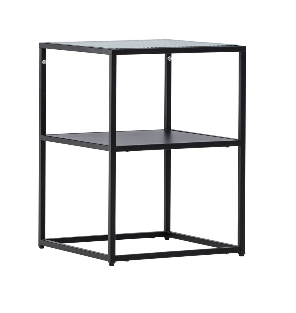 Nohr Bijzettafel 'Ebonie' Glas, 40 x 40cm