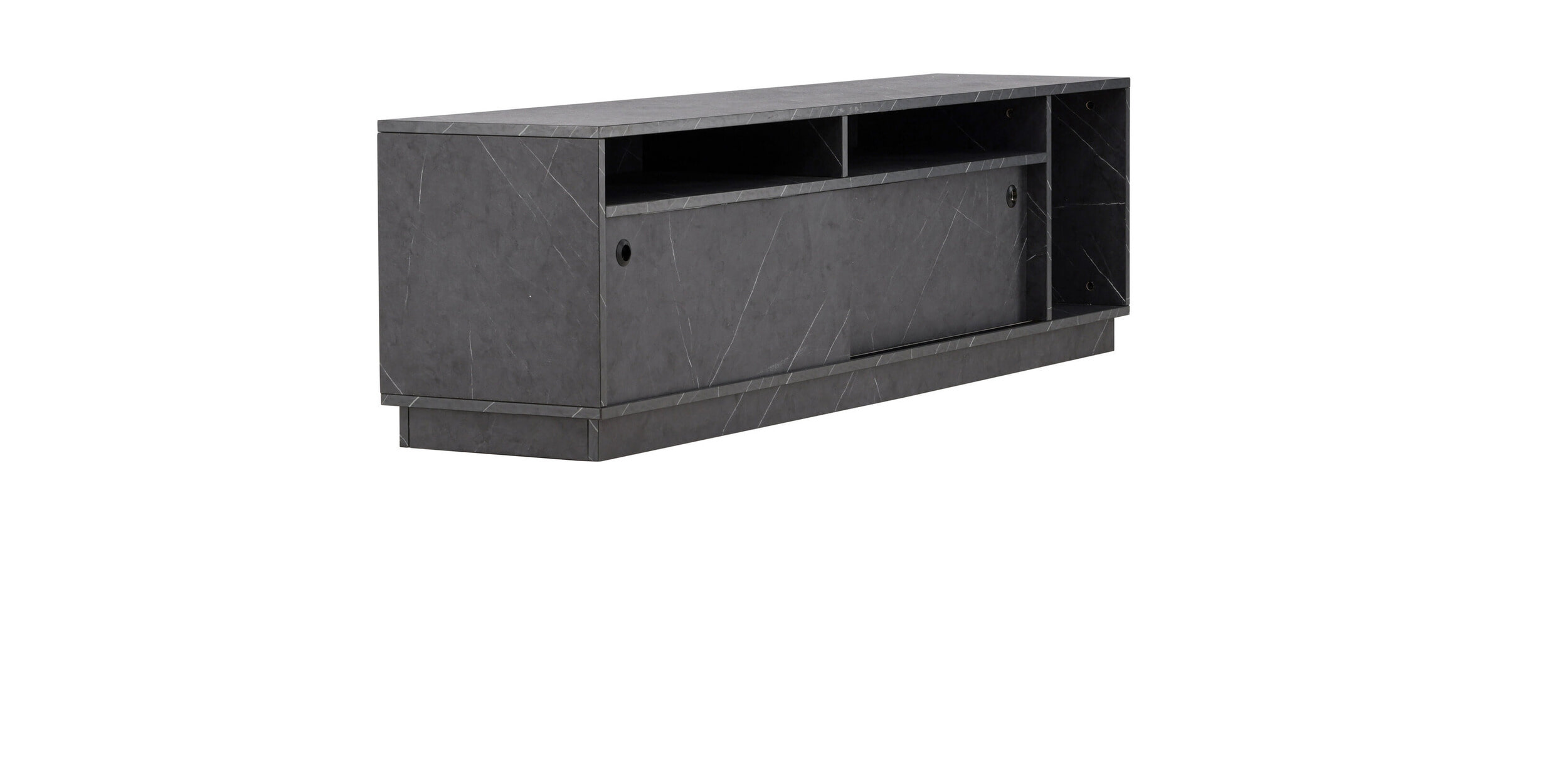 Nohr TV-meubel 'Charla' 180cm, Betonlook, kleur Zwart
