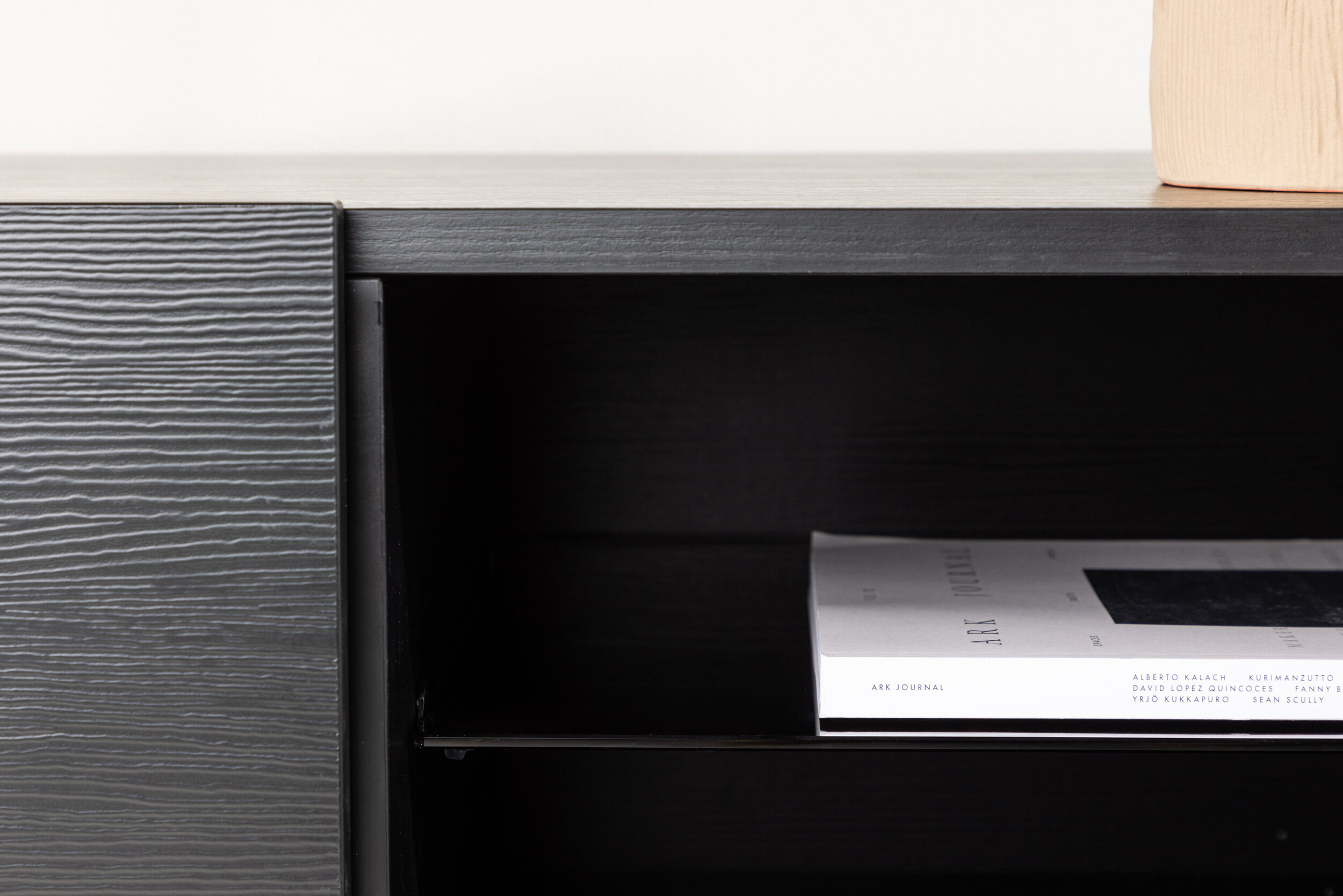 Nohr TV-meubel 'Willam' met 2 kleppen, 160cm, kleur Zwart