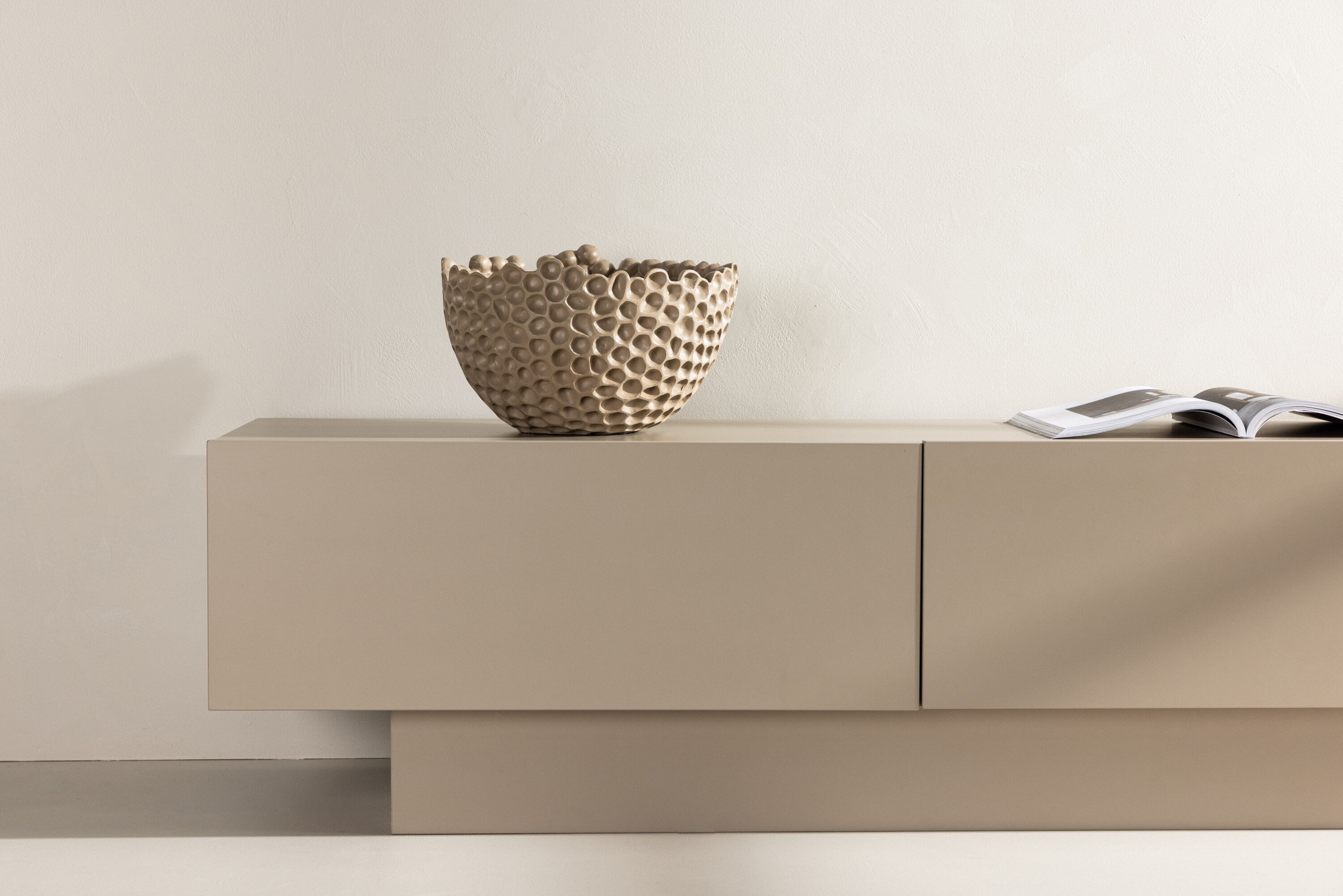 Nohr TV-meubel 'Willam' met 2 kleppen, 160cm, kleur Beige