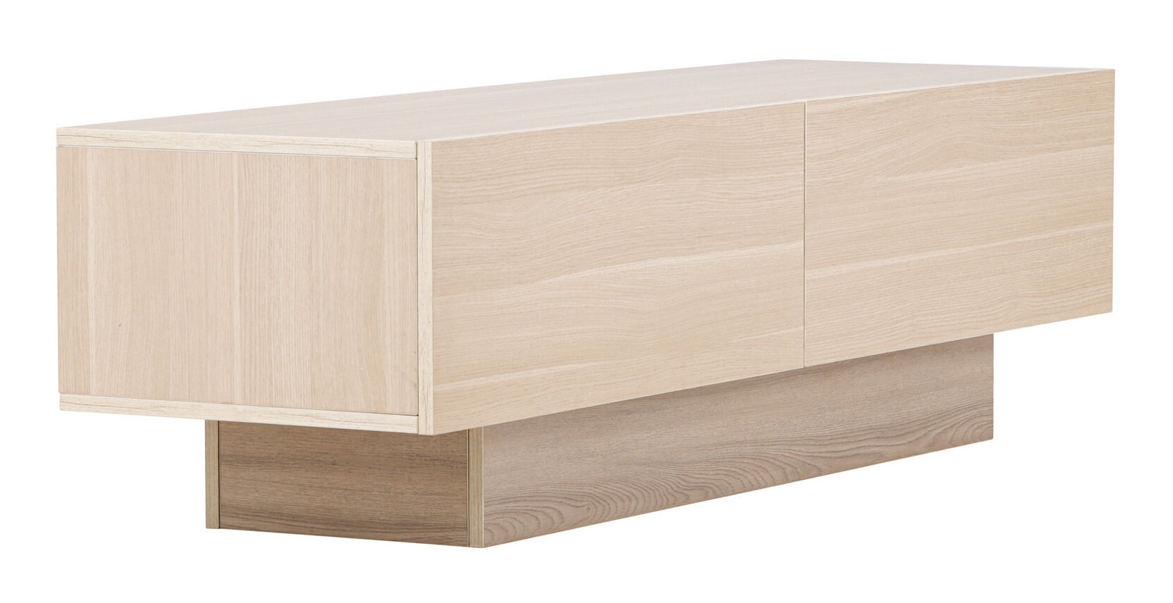 Nohr TV-meubel 'Willam' met 2 kleppen, 160cm, kleur Whitewash