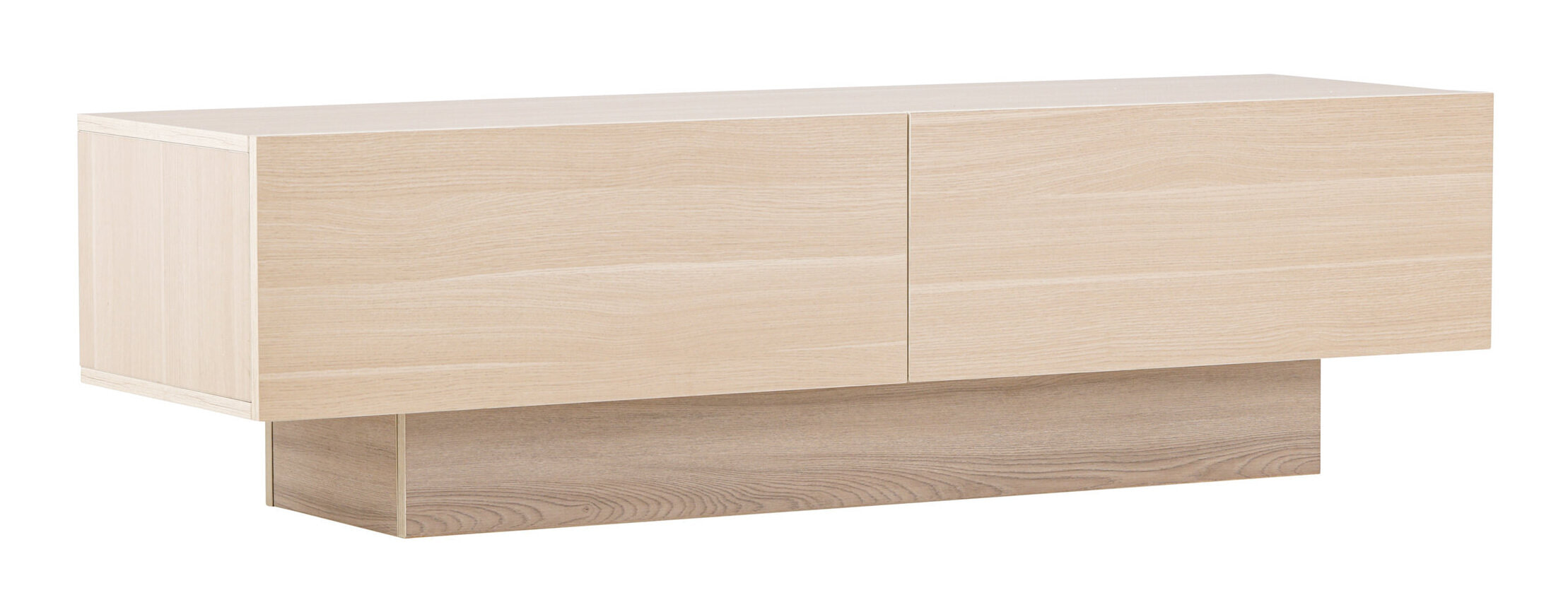 Nohr TV-meubel 'Willam' met 2 kleppen, 160cm, kleur Whitewash
