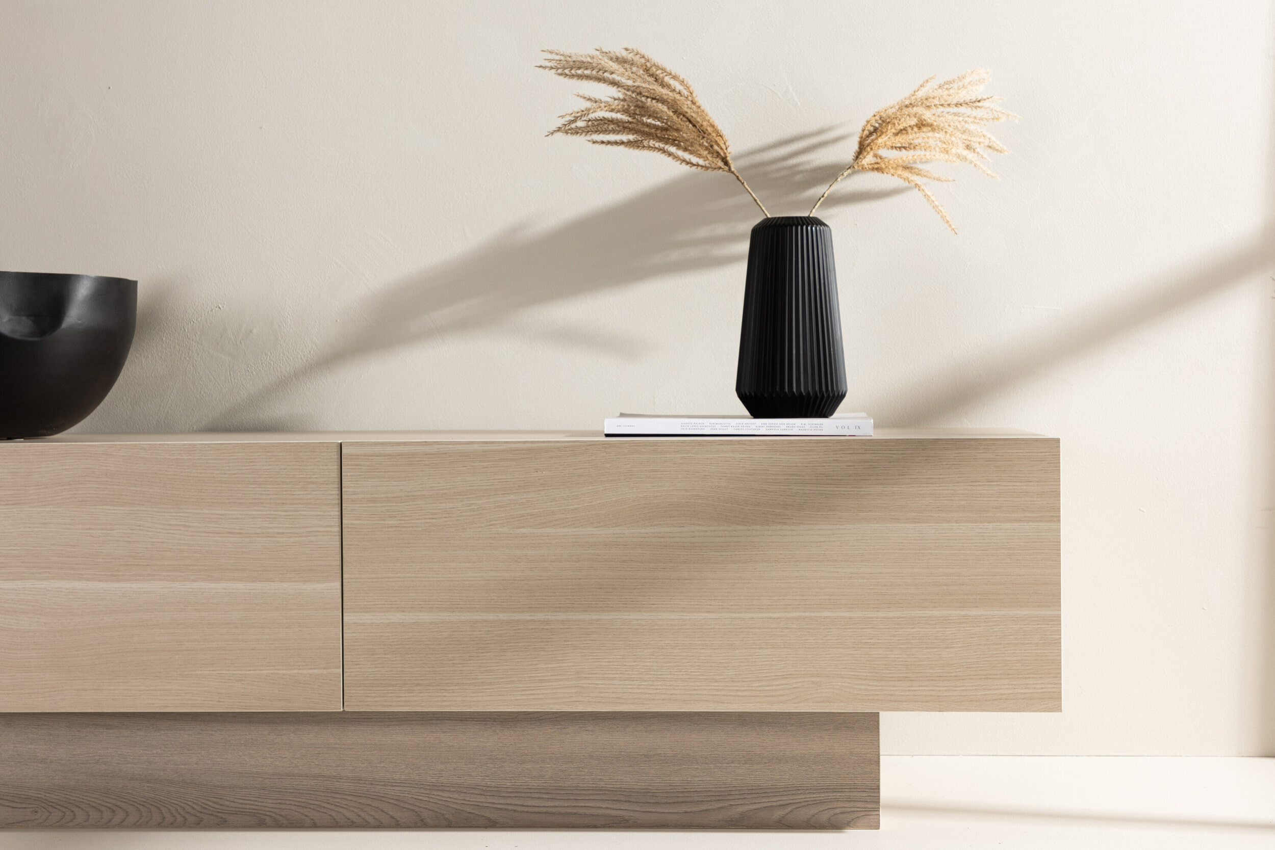 Nohr TV-meubel 'Willam' met 2 kleppen, 160cm, kleur Whitewash
