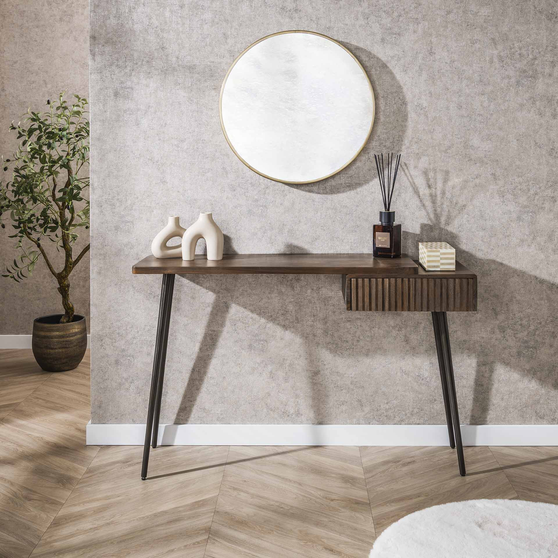 LifestyleFurn Sidetable/Kaptafel 'Alania' Acaciahout, 120cm