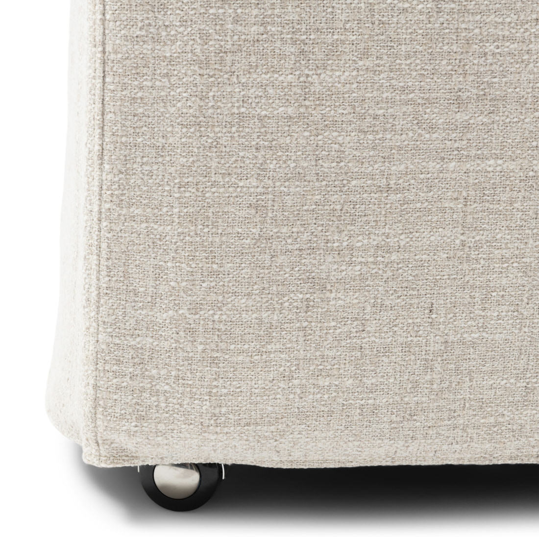 Rivièra Maison Eetkamerstoel 'Firenze' Op wielen, Rich Tweed, kleur Antique White