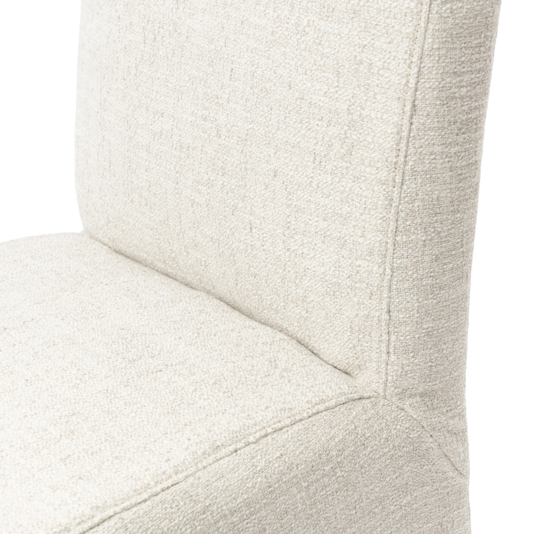 Rivièra Maison Eetkamerstoel 'Firenze' Op wielen, Rich Tweed, kleur Antique White