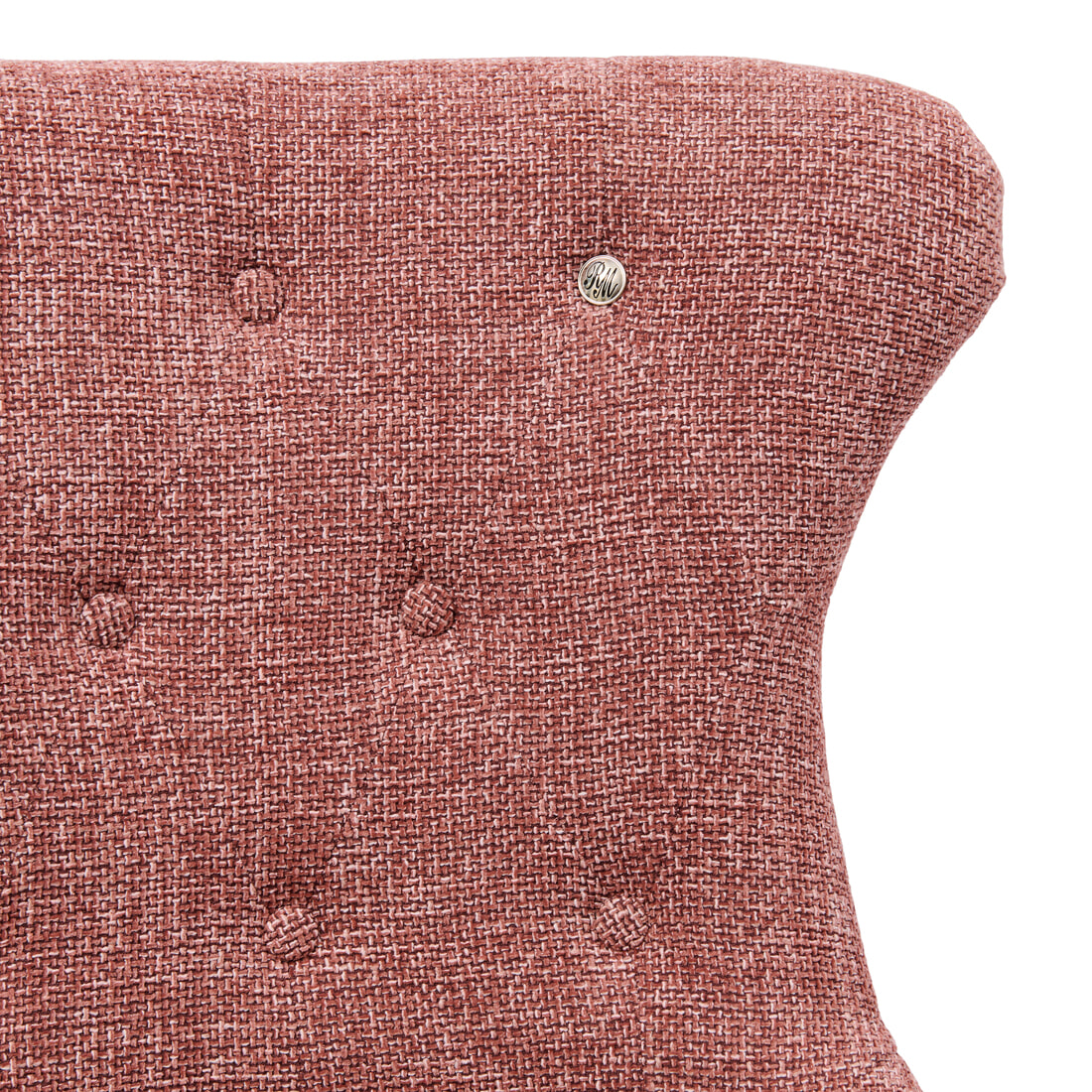 Rivièra Maison Eetkamerstoel 'George' Chenille Jacquard, kleur Coral Pink