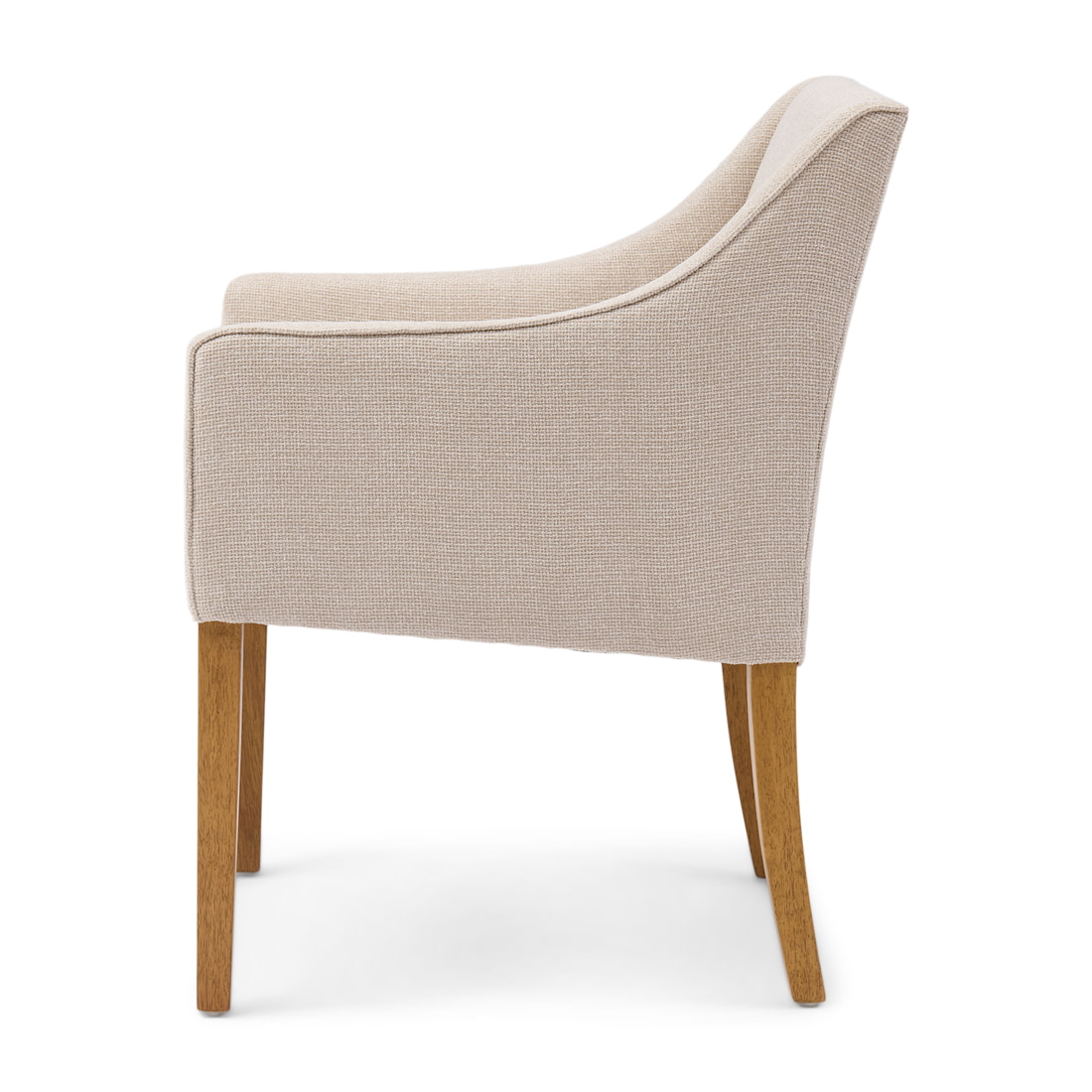 Rivièra Maison Eetkamerstoel 'Savile Row' Chenille Jacquard, kleur Glossy Flax