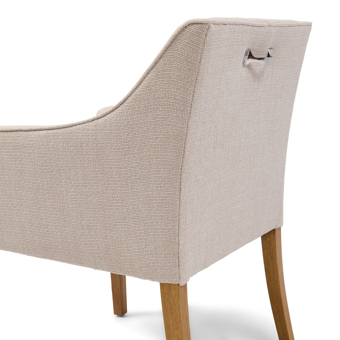 Rivièra Maison Eetkamerstoel 'Savile Row' Chenille Jacquard, kleur Glossy Flax