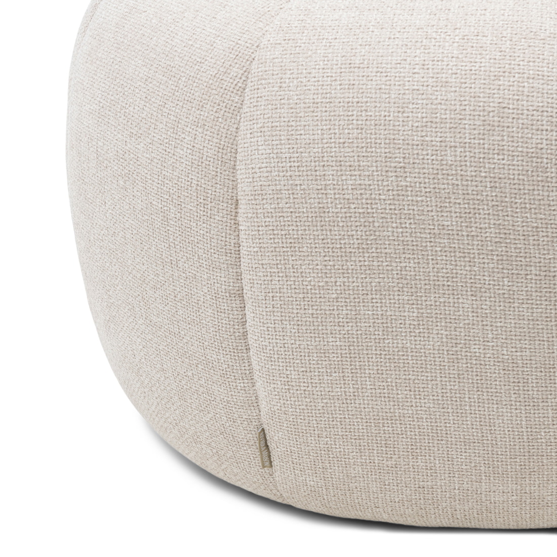 Rivièra Maison Hocker 'Falcone' Chenille Jacquard, kleur Glossy Flax