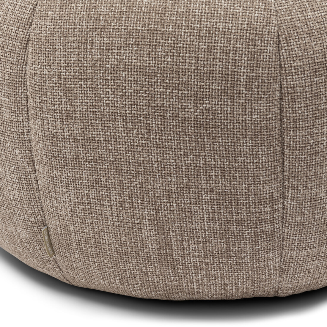 Rivièra Maison Hocker 'Falcone' Chenille Jacquard, kleur Bright Taupe