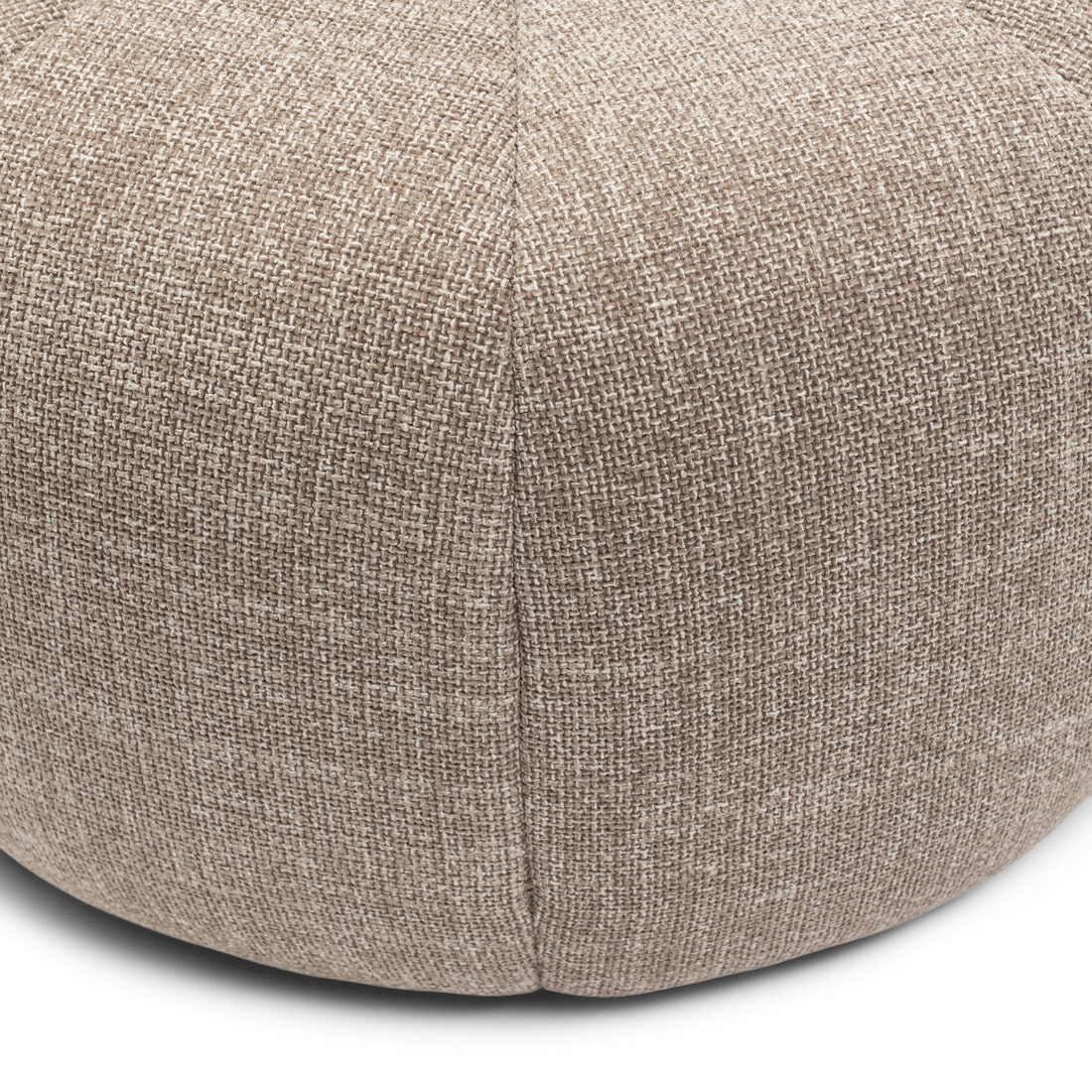 Rivièra Maison Hocker 'Falcone' Chenille Jacquard, kleur Bright Taupe