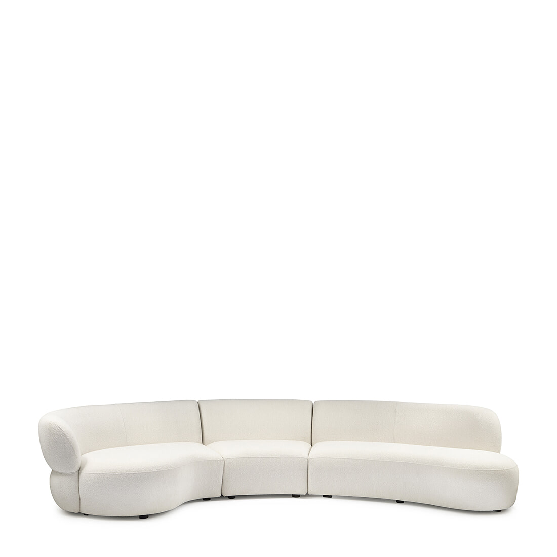 Rivièra Maison 3,5-zits Bank San Remo Links, Bouclé - Simply White
