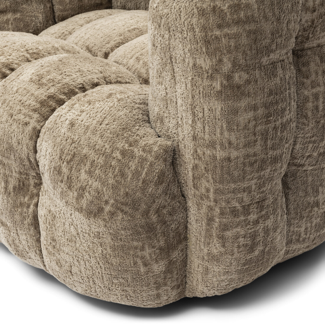 Rivièra Maison Draaifauteuil 'Arosa' Chenille, kleur Taupe