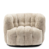 Rivièra Maison Draaifauteuil 'Arosa' Chenille, kleur Naturel