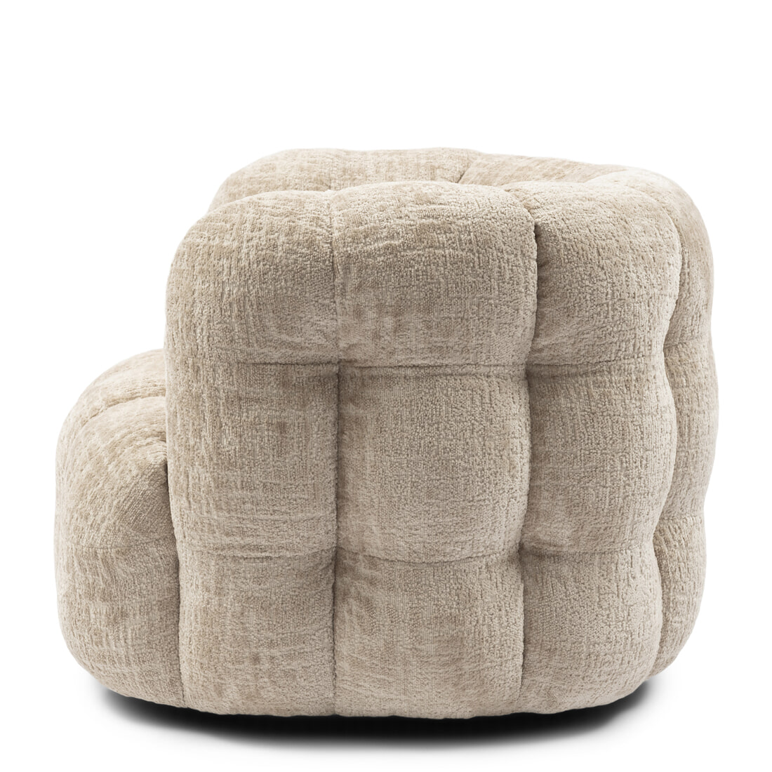 Rivièra Maison Draaifauteuil 'Arosa' Chenille, kleur Naturel