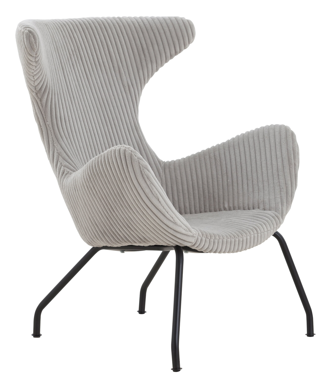 Artistiq Fauteuil 'Ariel' Rib, kleur grijs