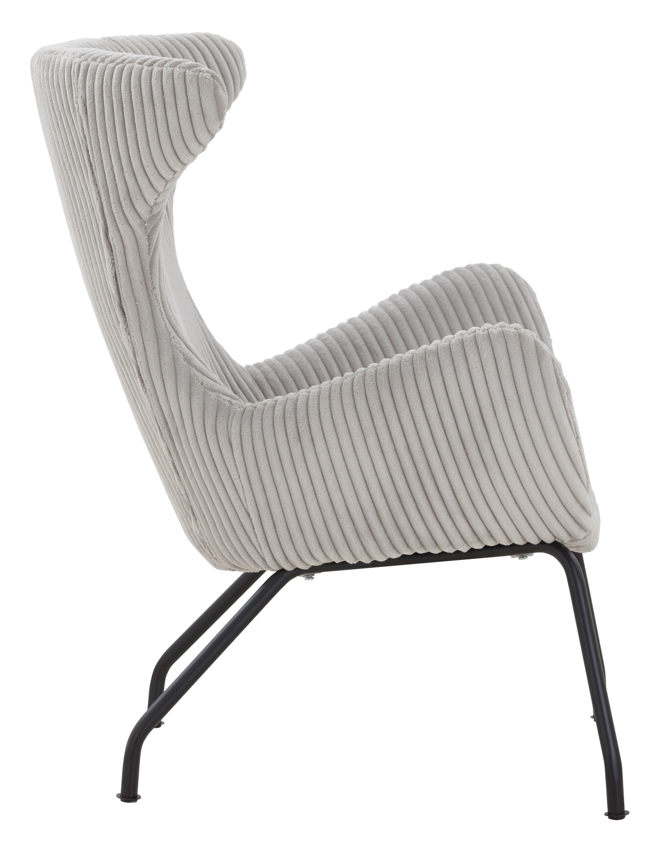 Artistiq Fauteuil 'Ariel' Rib, kleur grijs