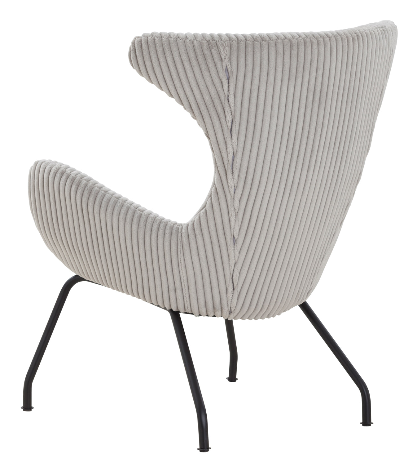 Artistiq Fauteuil 'Ariel' Rib, kleur grijs