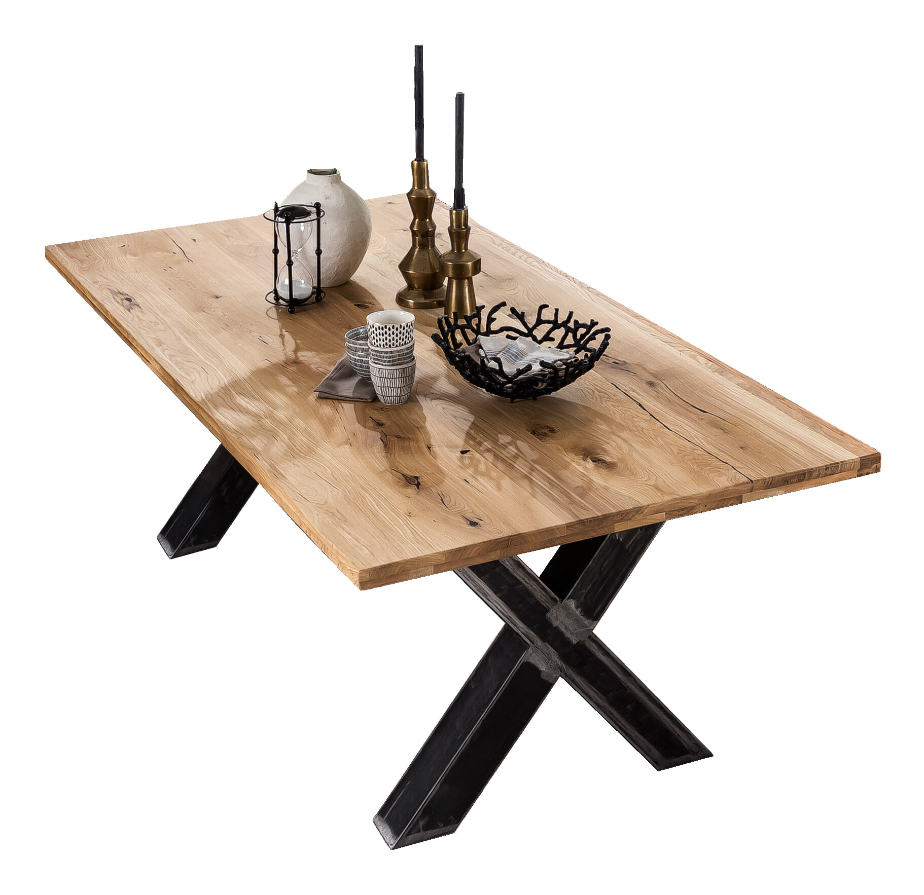 Artistiq Eettafel 'Jermiah' Eiken, 220 x 100cm