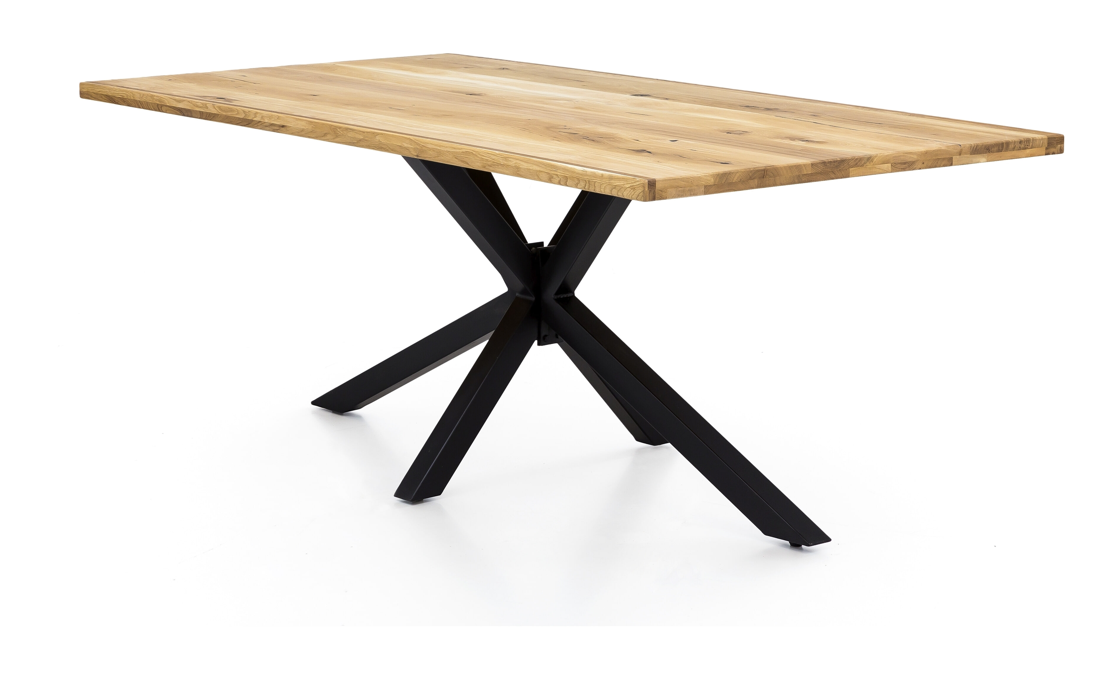 Artistiq Eettafel 'Dashawn' Eikenhout, 240 x 100cm, kleur Zwart
