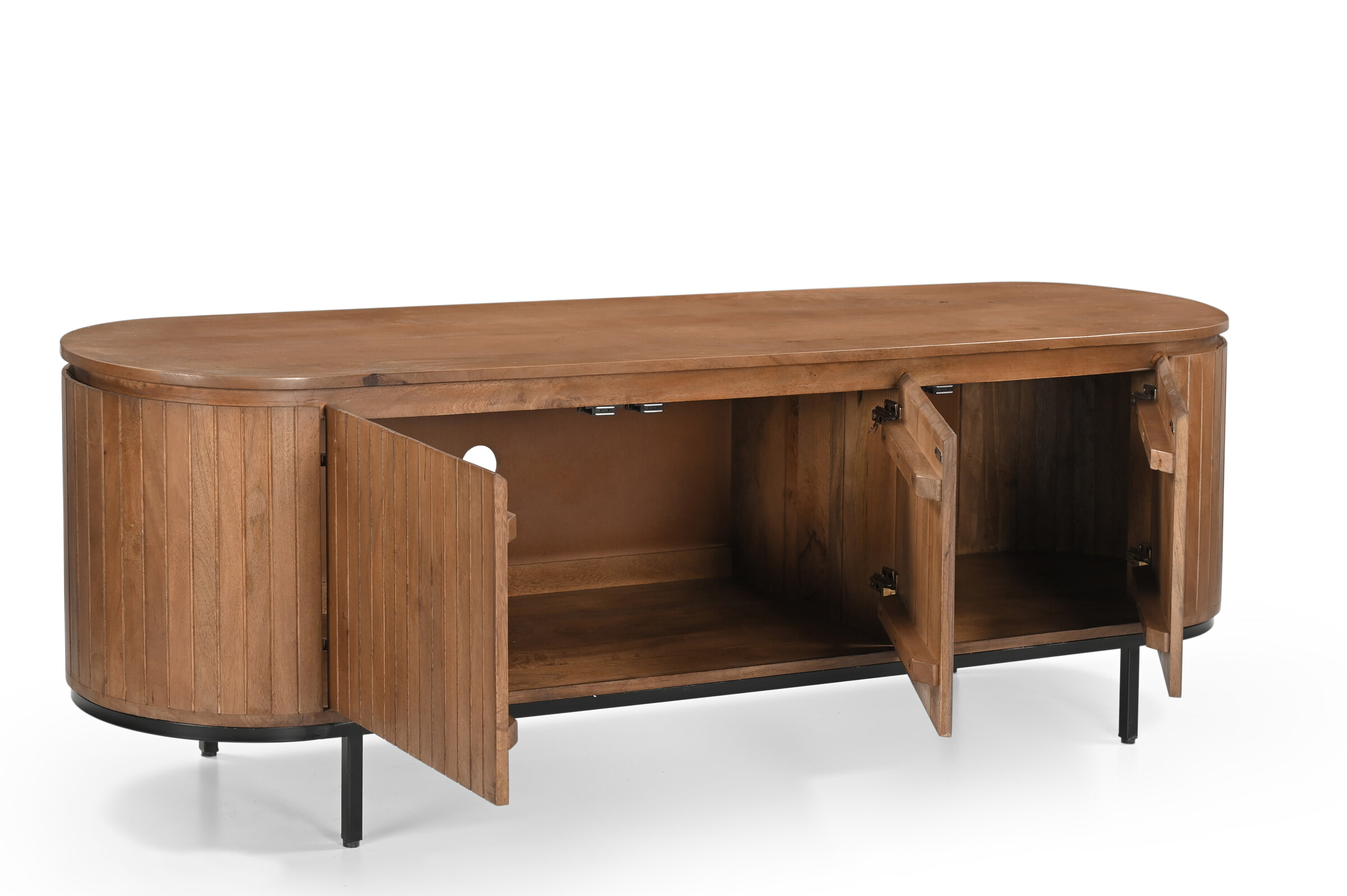 Livingfurn TV-meubel 'Noor' Mangohout, 170cm, kleur Naturel