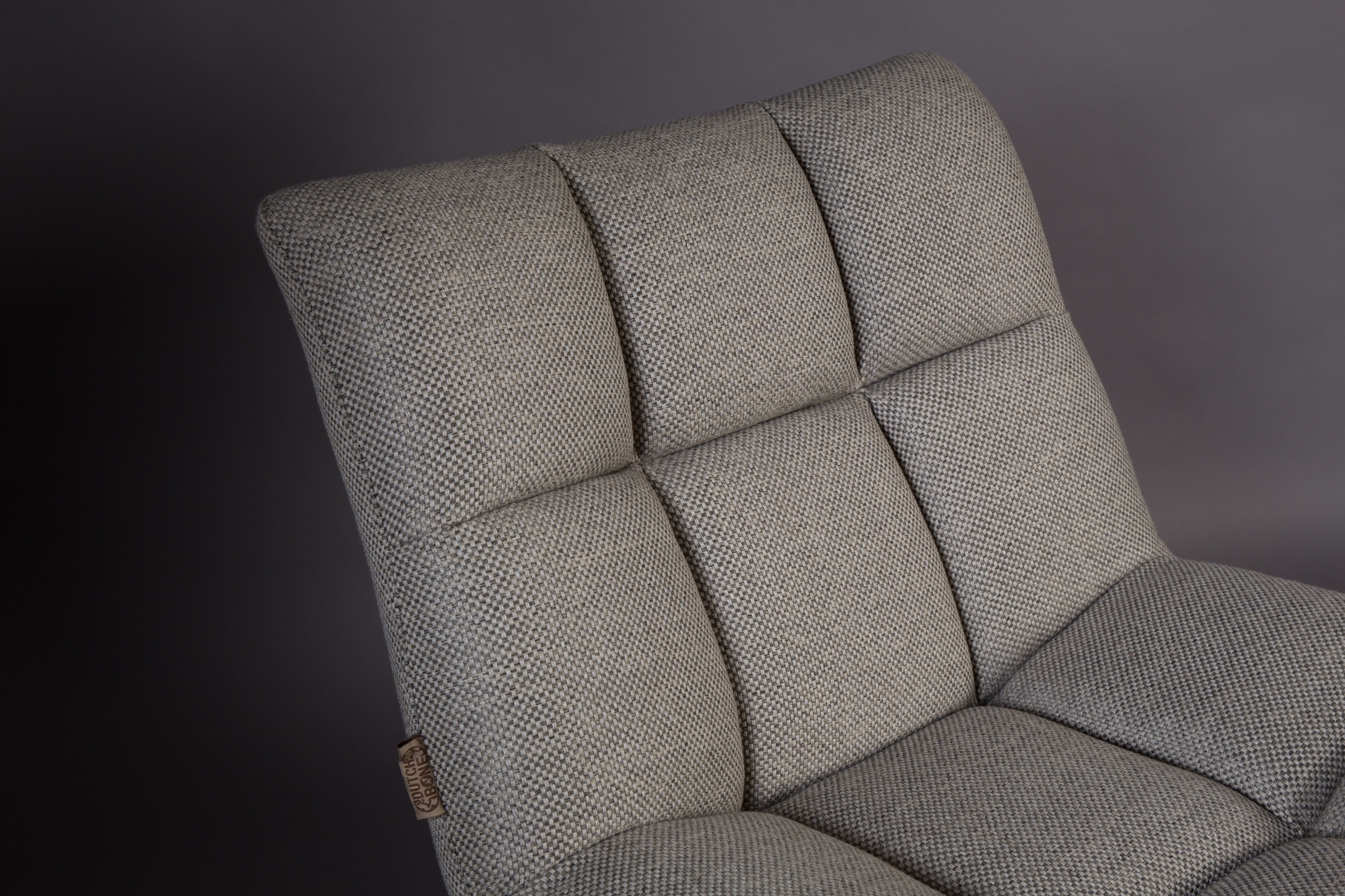 Dutchbone Fauteuil 'Bar' kleur Lichtgrijs