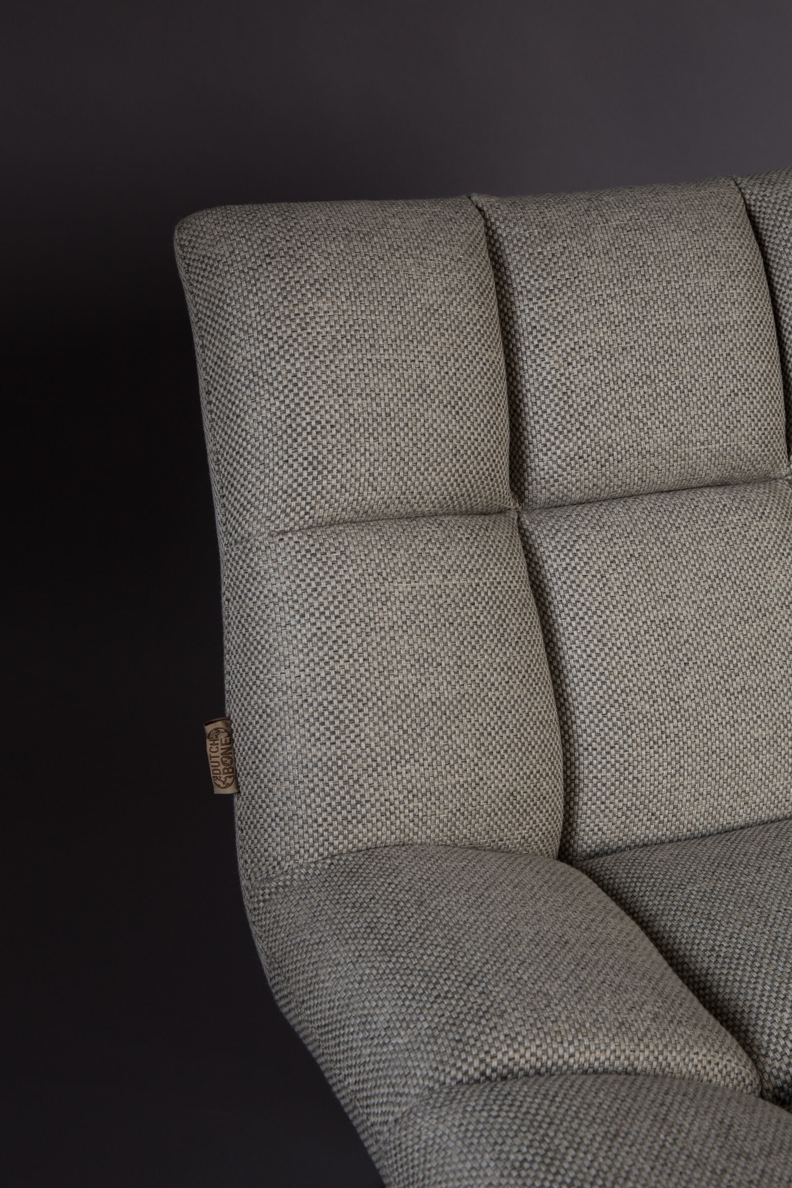 Dutchbone Fauteuil 'Bar' kleur Lichtgrijs