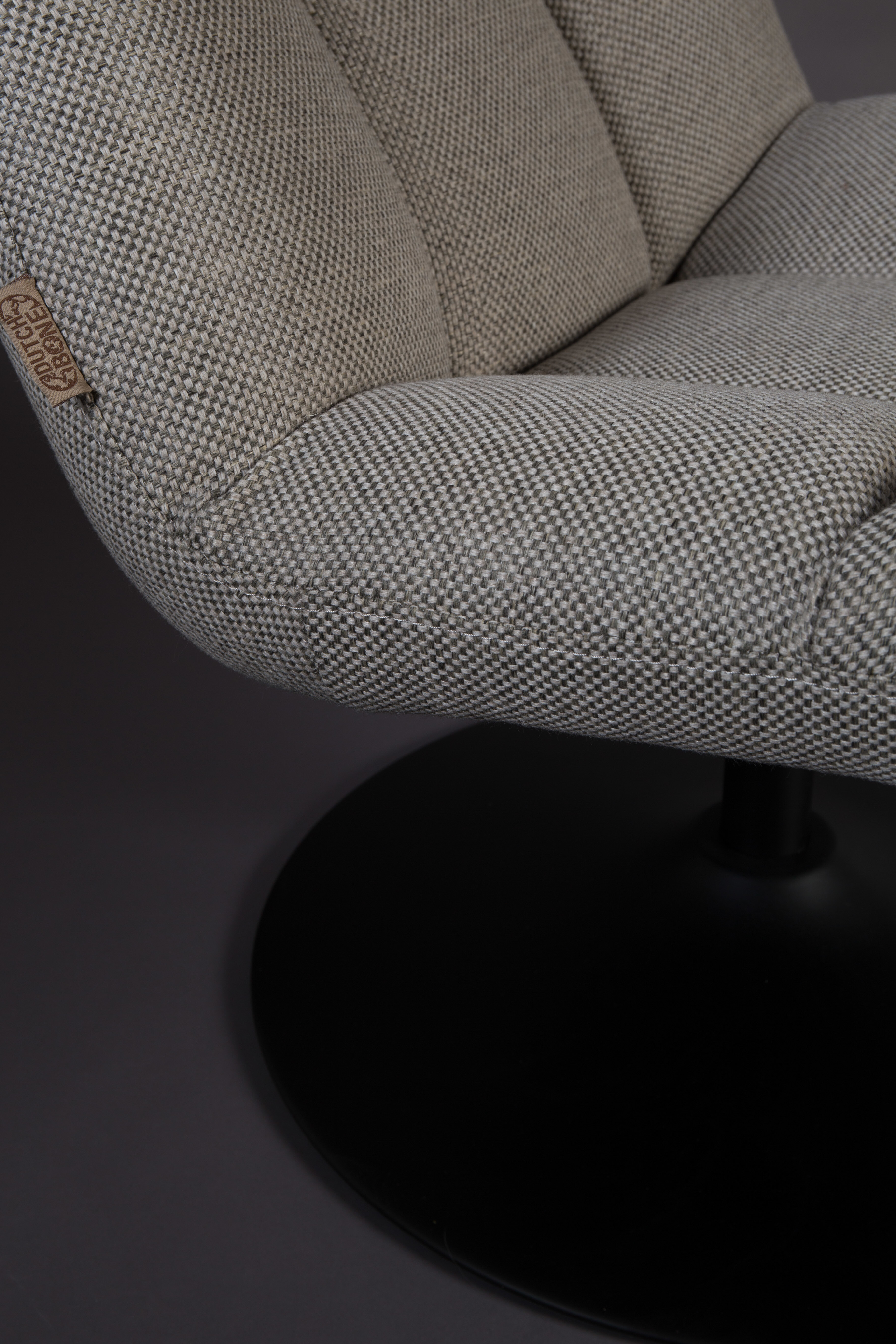 Dutchbone Fauteuil 'Bar' kleur Lichtgrijs