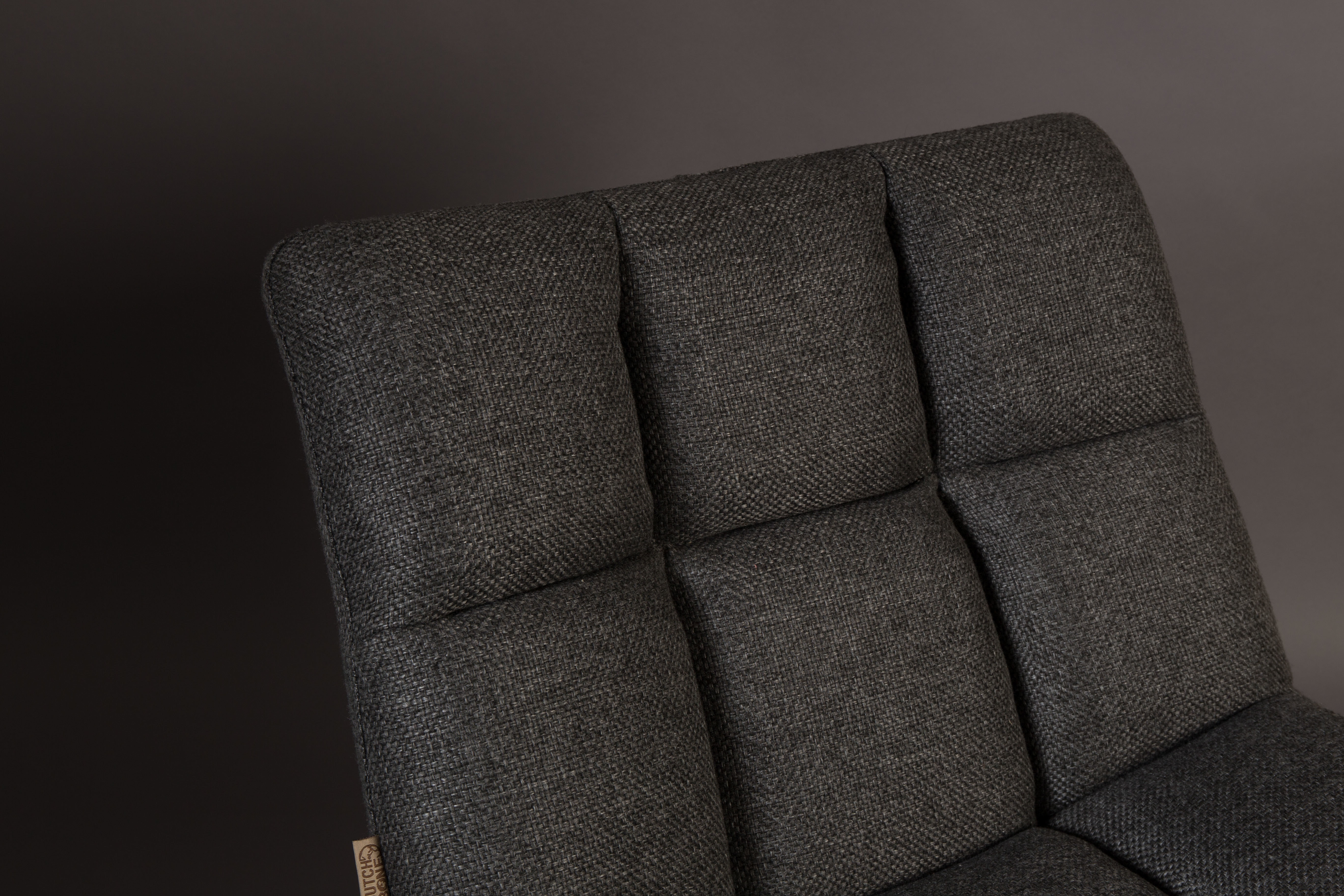 Dutchbone Fauteuil 'Bar', kleur Donkergrijs