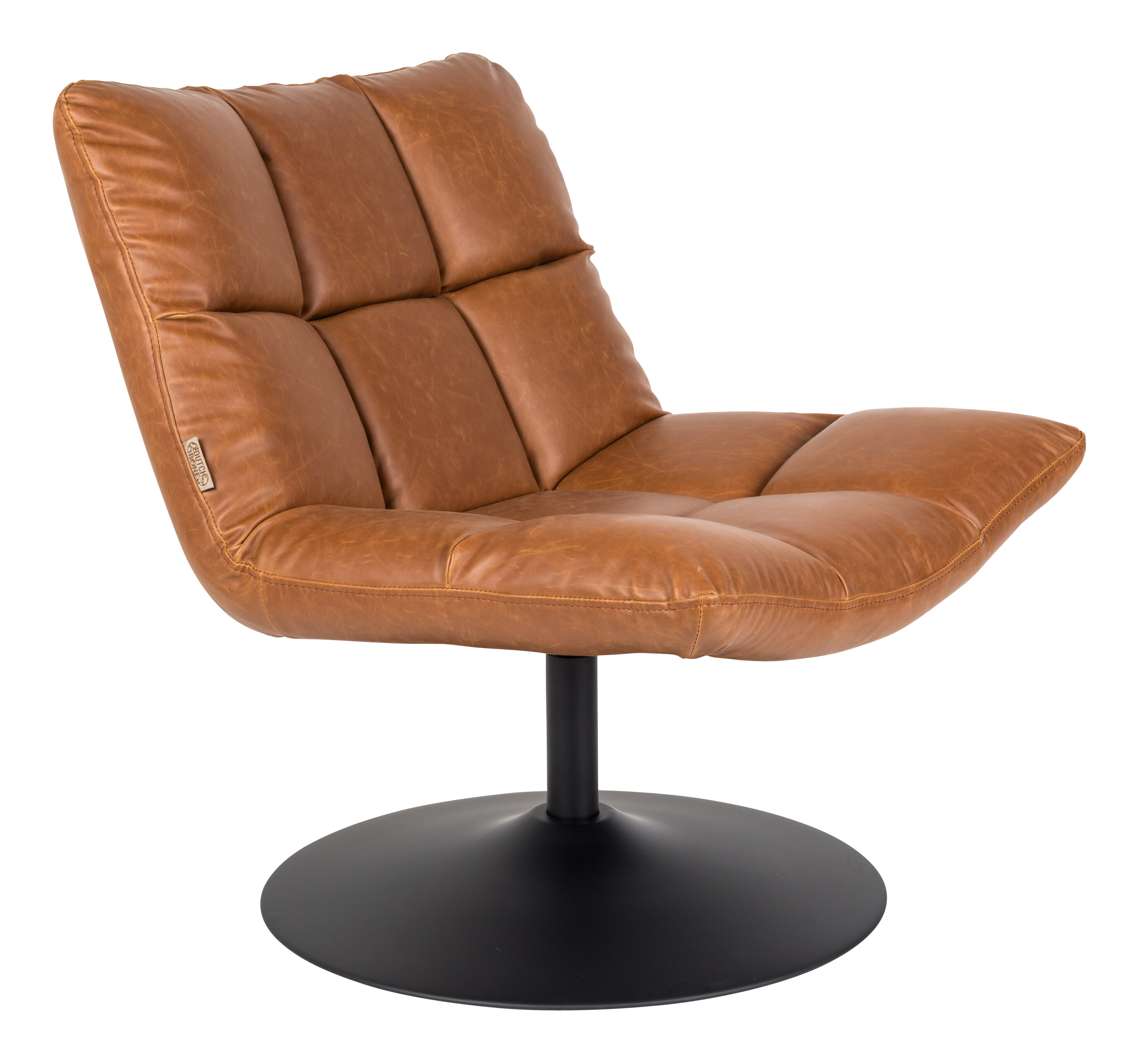 Dutchbone Fauteuil 'Bar' PU, kleur Vintage Bruin