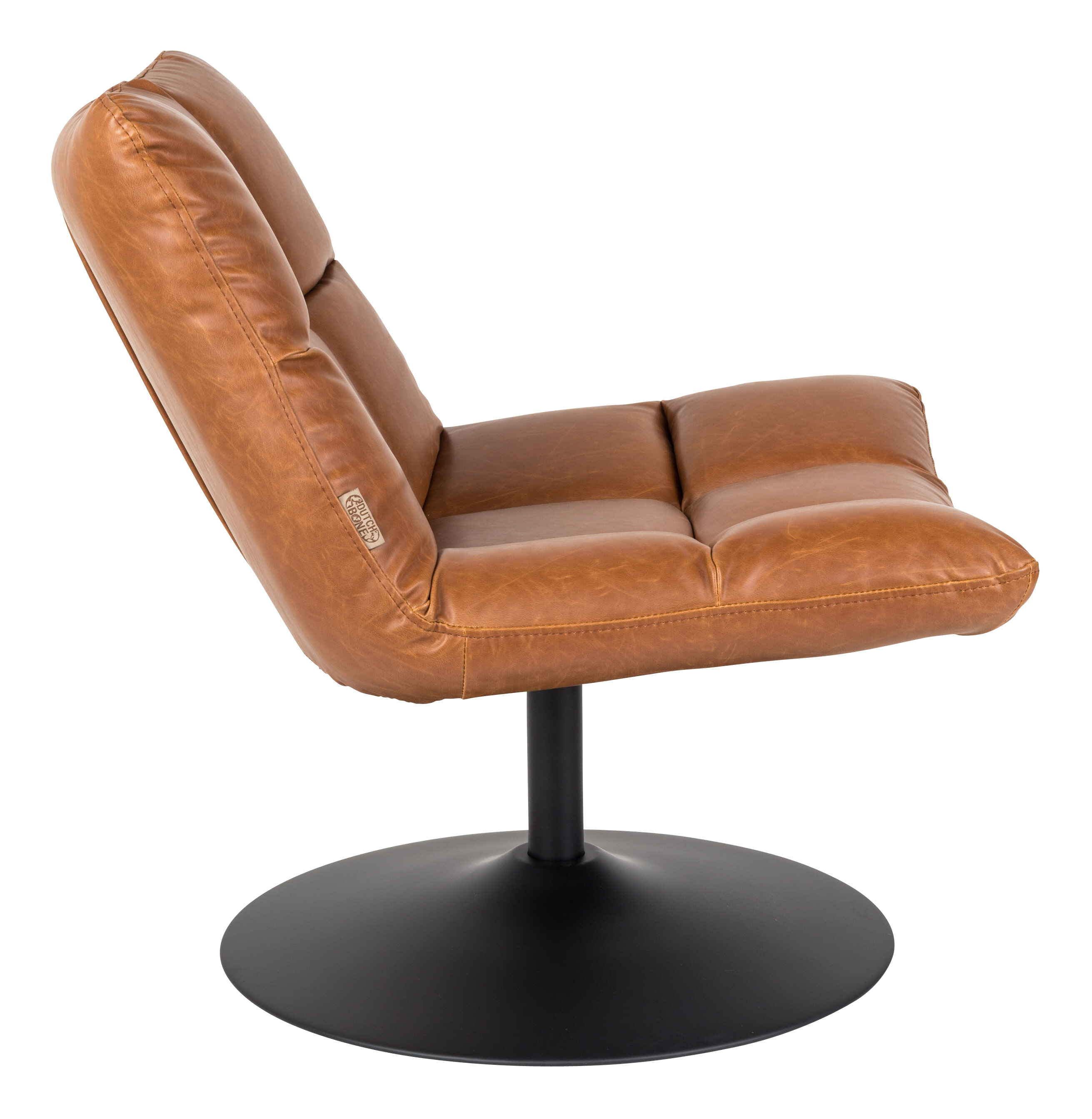 Dutchbone Fauteuil 'Bar' PU, kleur Vintage Bruin