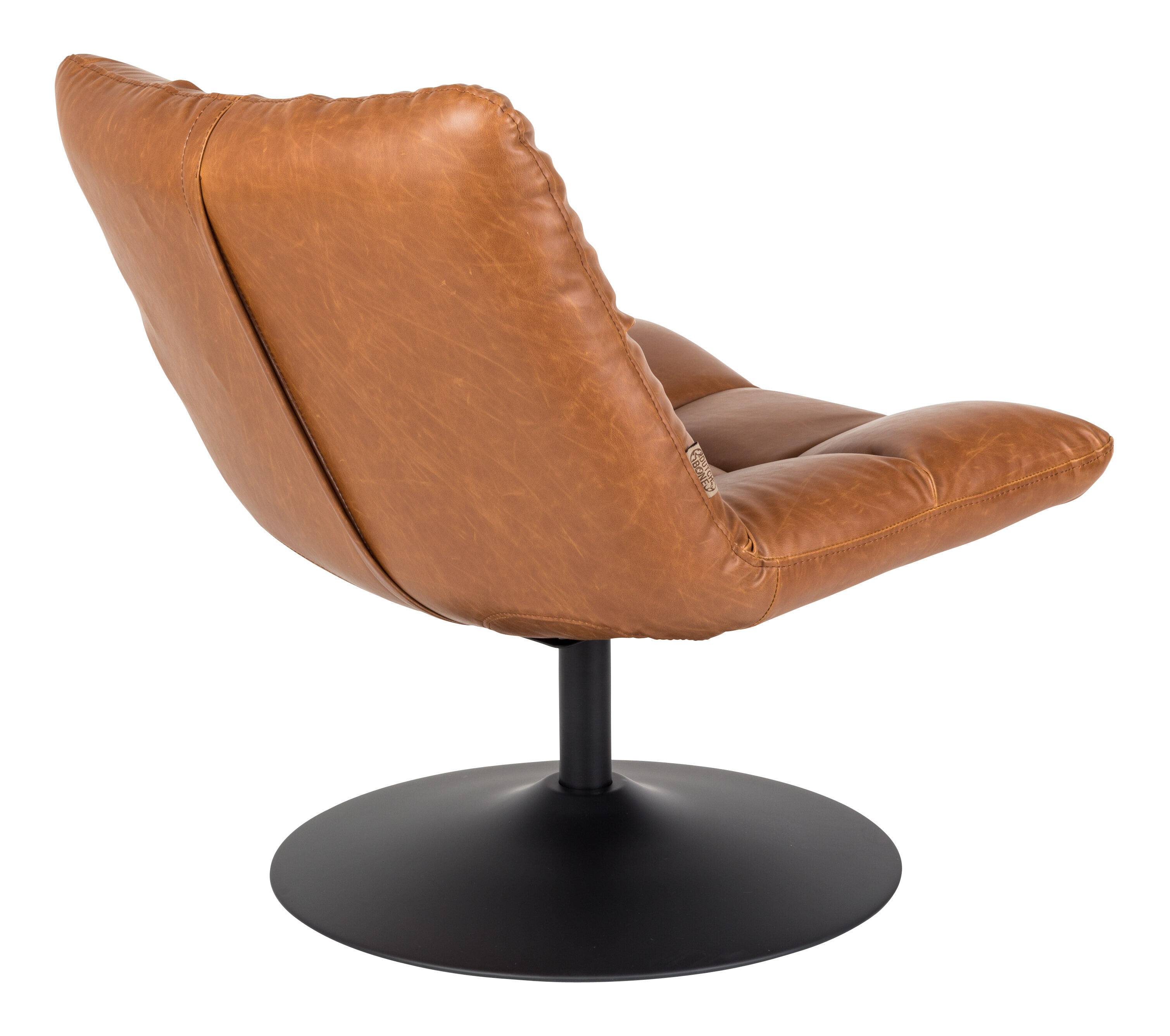 Dutchbone Fauteuil 'Bar' PU, kleur Vintage Bruin